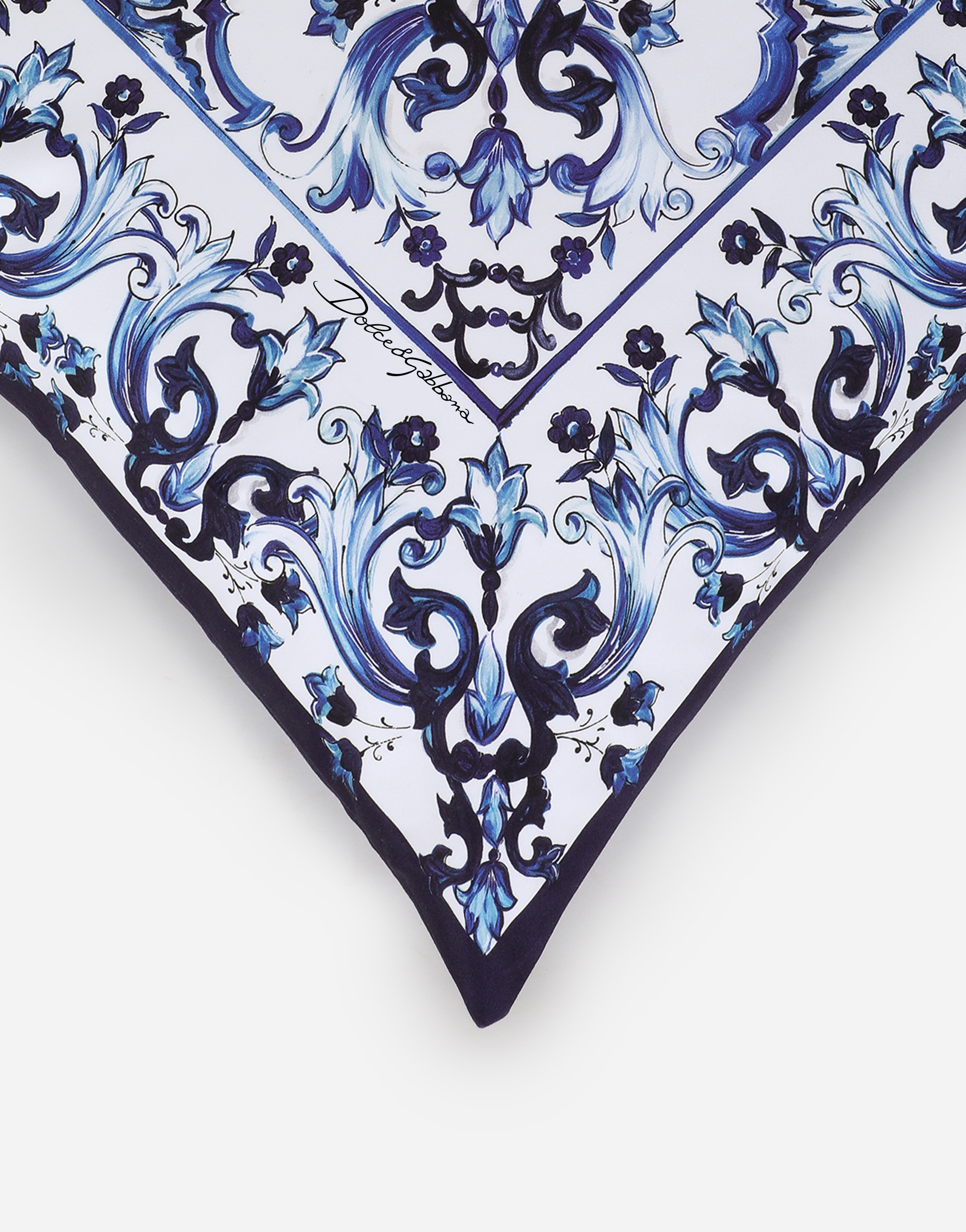 Dolce & Gabbana Duchesse Cotton Cushion Medium In Multicolor