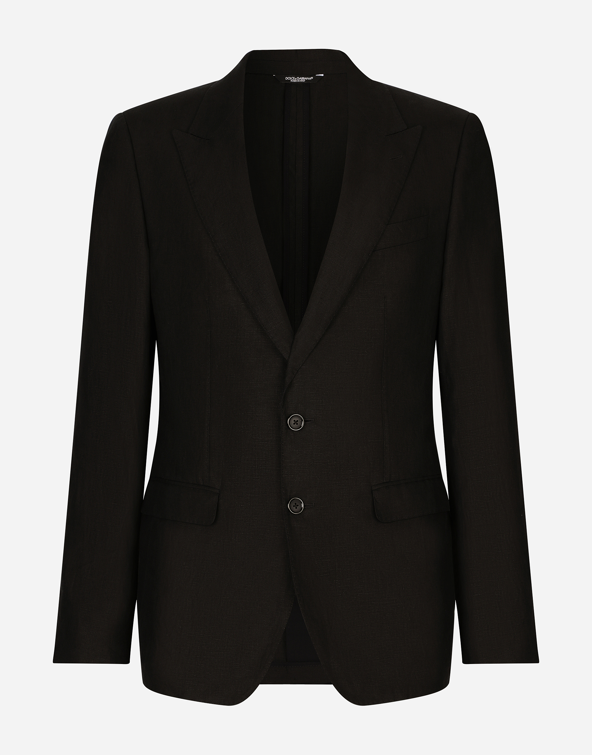 DOLCE & GABBANA SINGLE-BREASTED LINEN TAORMINA JACKET