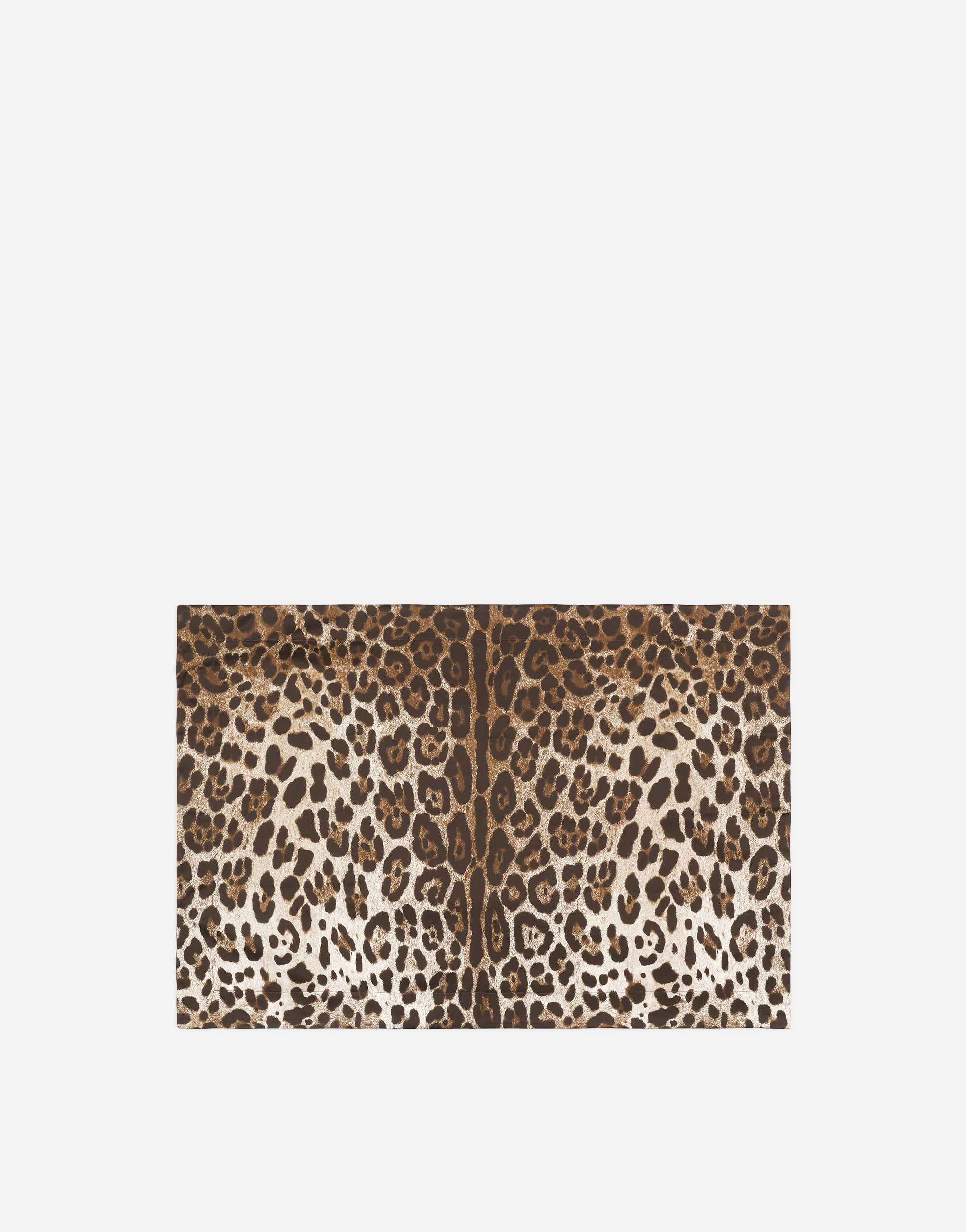 Dolce & Gabbana Set 2 Cotton Sateen Pillowcases In Animal Print