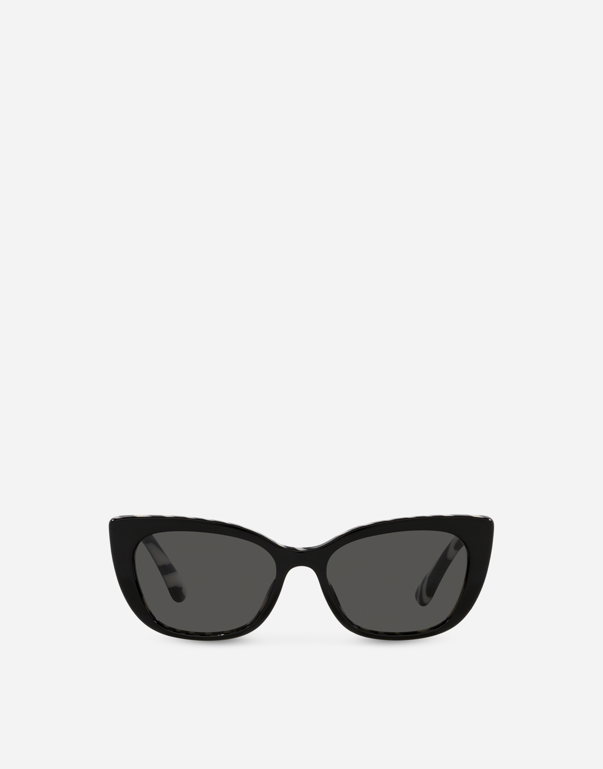 Dolce & Gabbana Kids' Mini Me Sunglasses In Black With Zebra Print