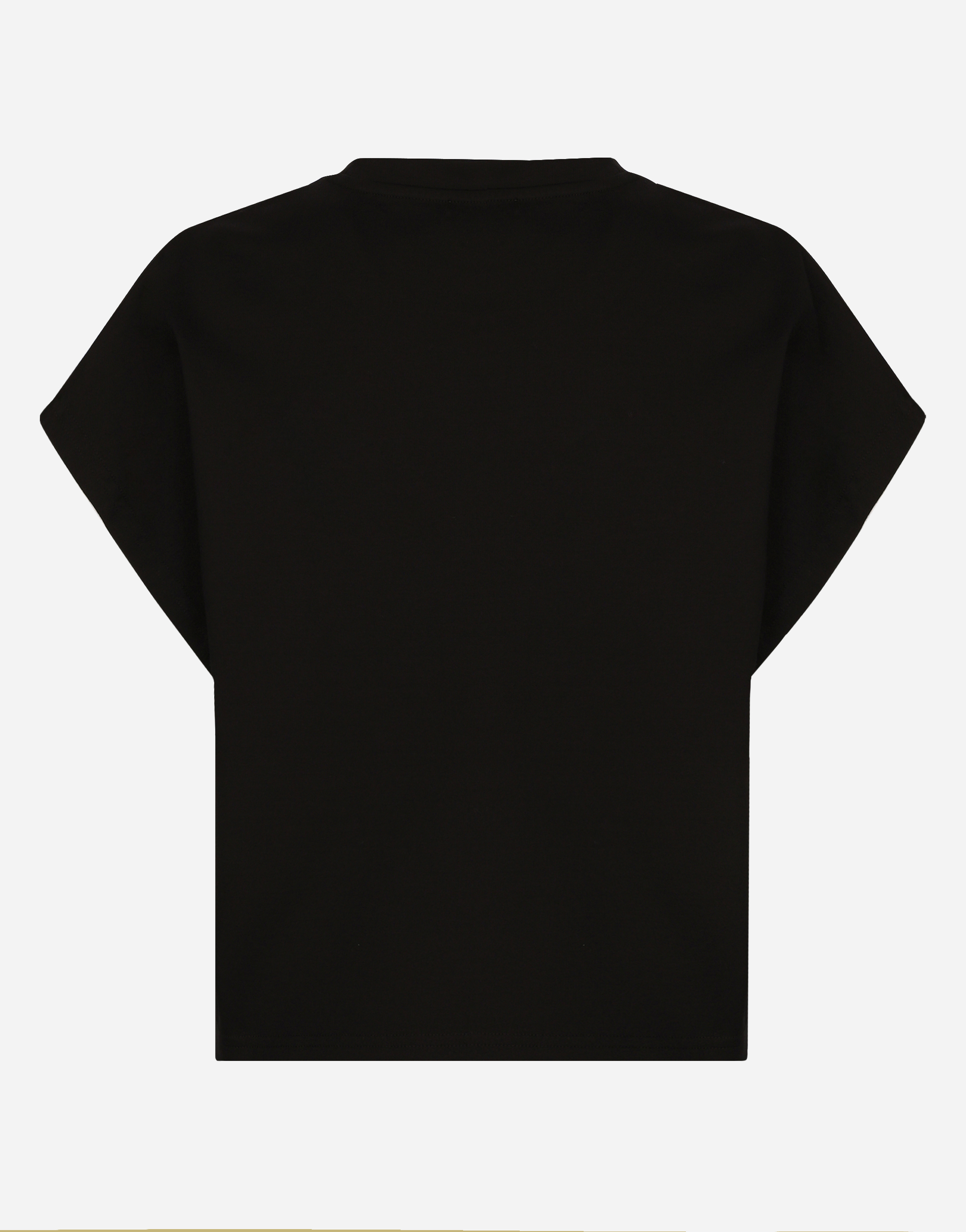 Dolce & Gabbana Logo-print Short-sleeve T-shirt In Black