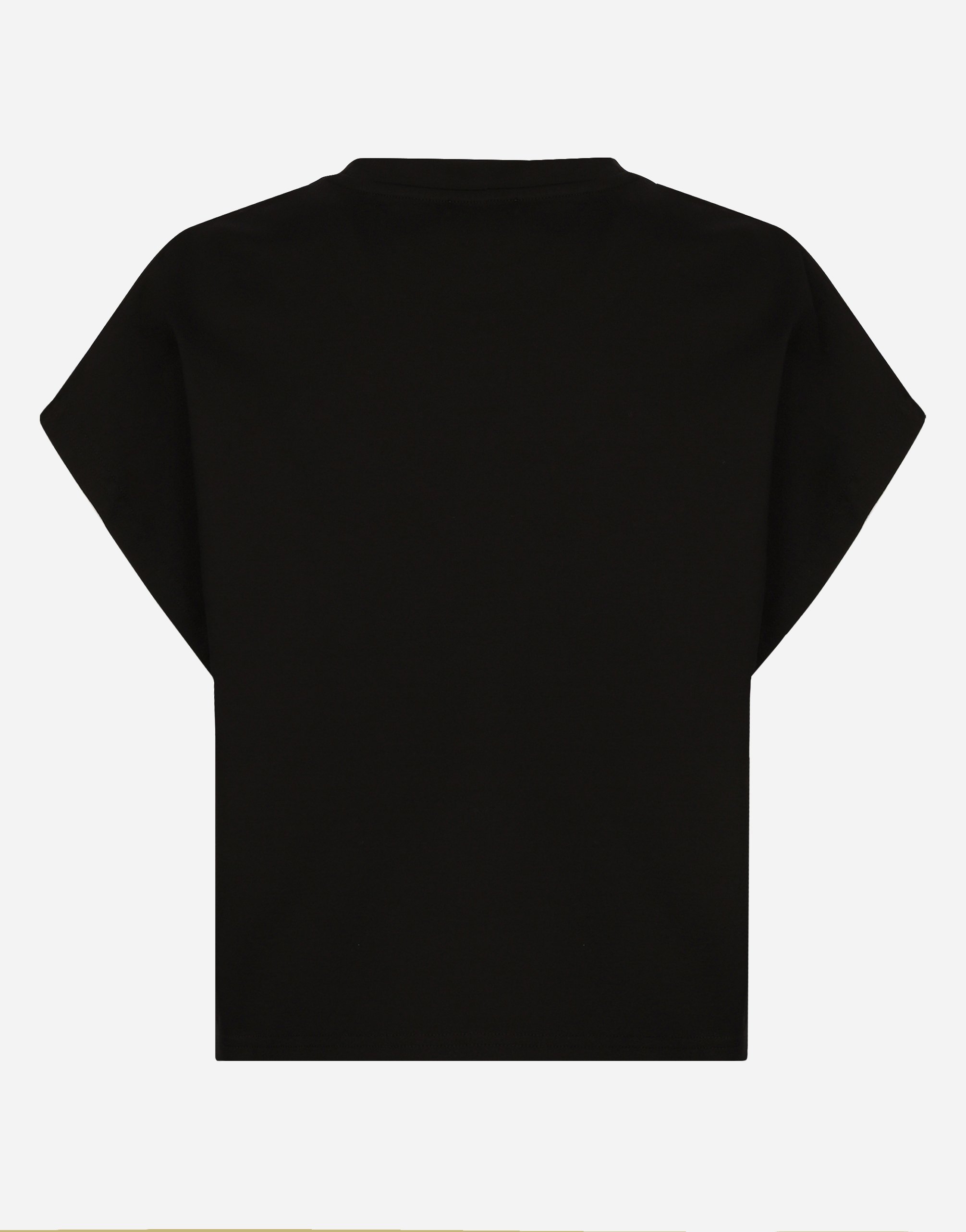 Dolce & Gabbana Logo-print Short-sleeve T-shirt In Black