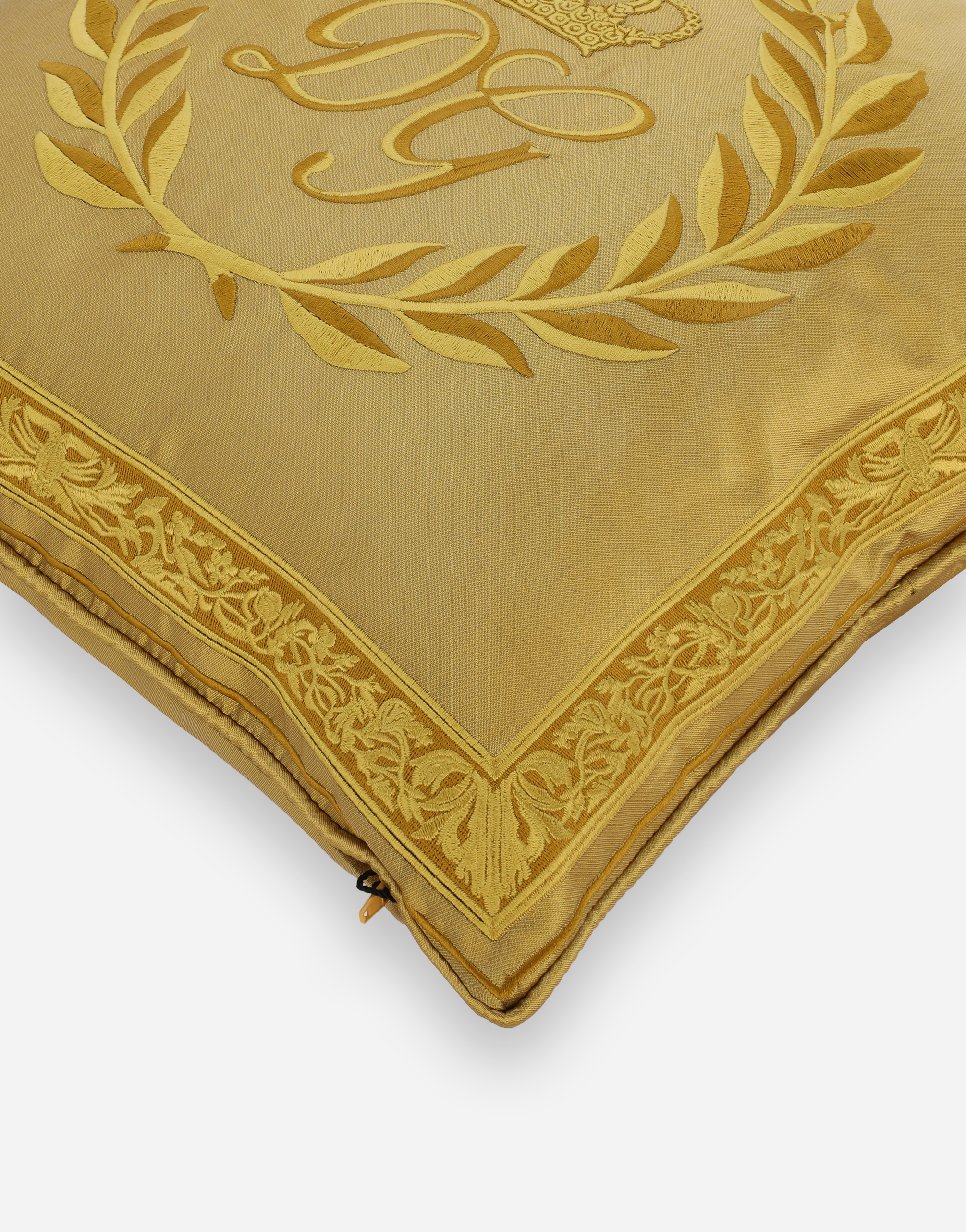 Dolce & Gabbana Mikado Silk Cushion Small In Multicolor