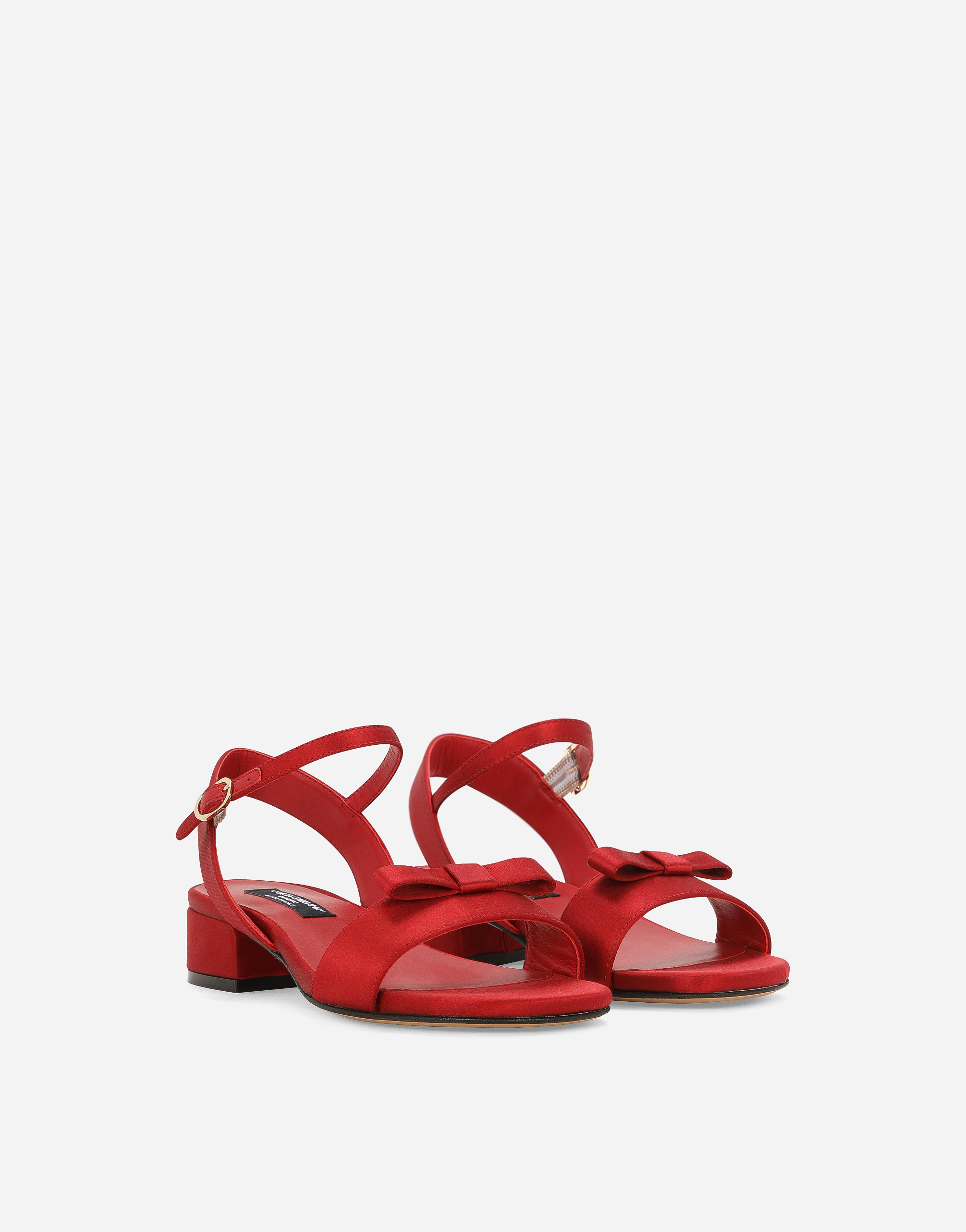 DOLCE & GABBANA SATIN SANDALS