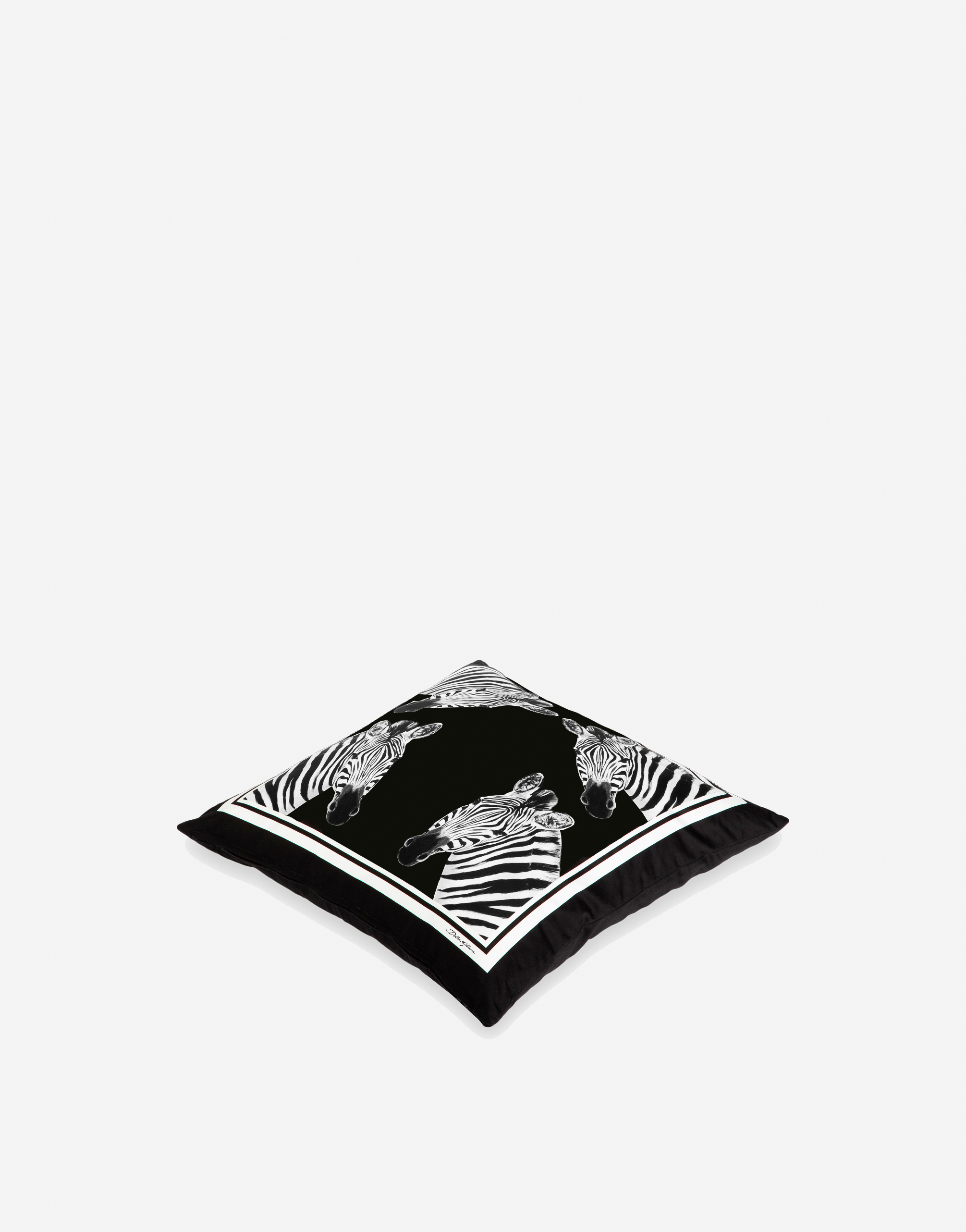 Dolce & Gabbana Duchesse Cotton Cushion Small Multicolor Unisex Onesize In Multicolor
