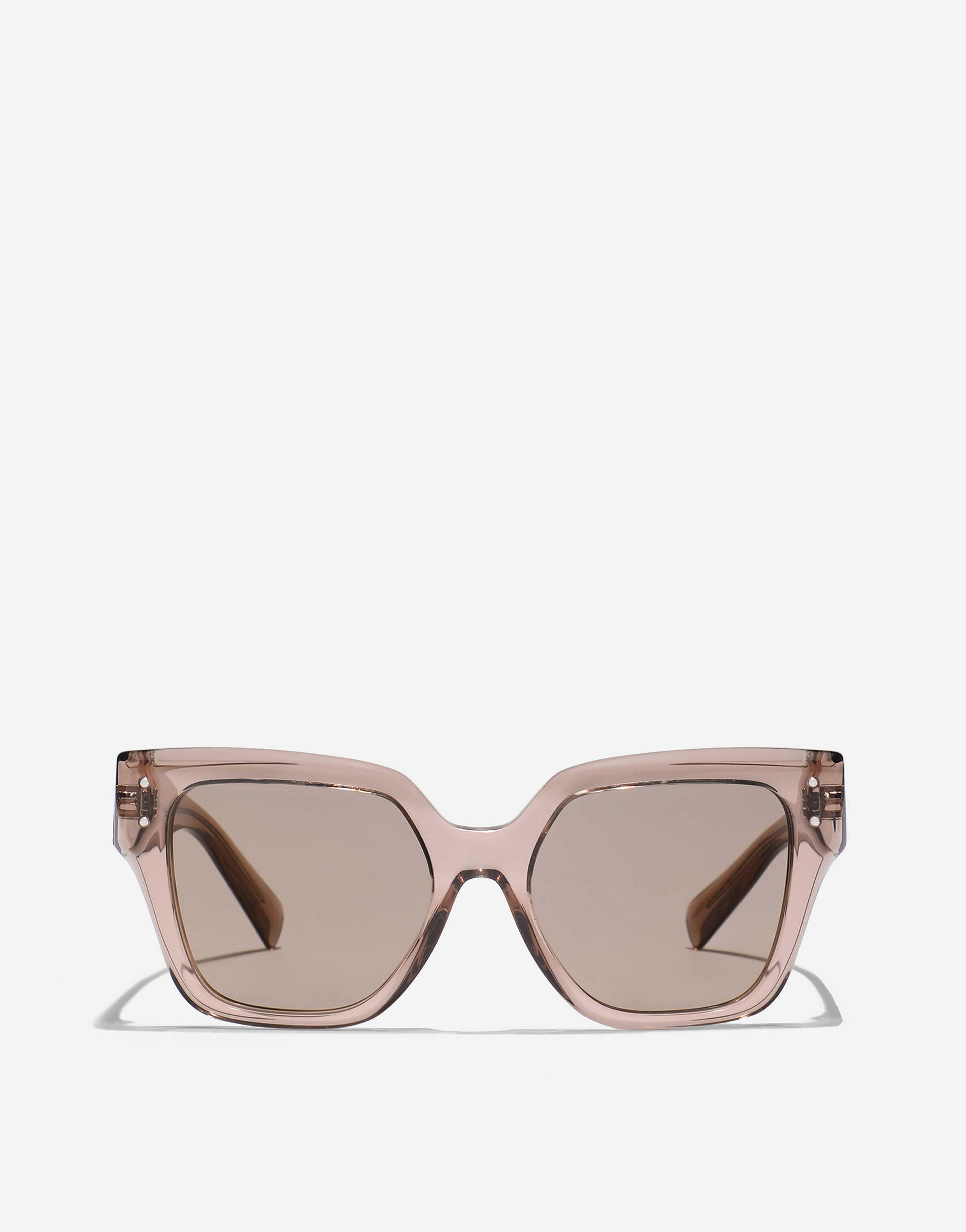 Dolce & Gabbana Dg Sharped Sunglasses - Woman Transparent Camel Onesize
