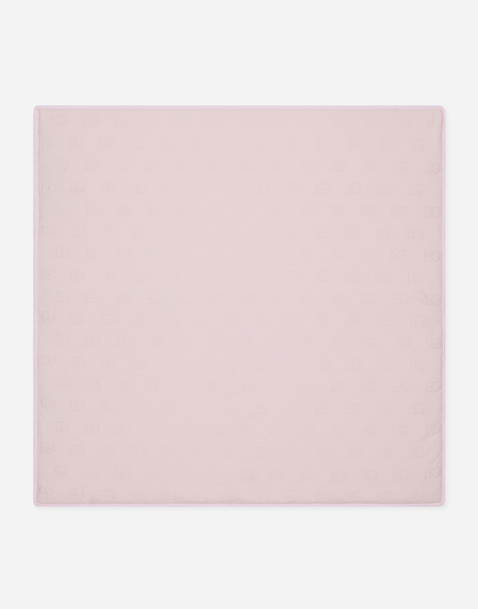 DOLCE & GABBANA JERSEY BLANKET WITH JACQUARD DG LOGO