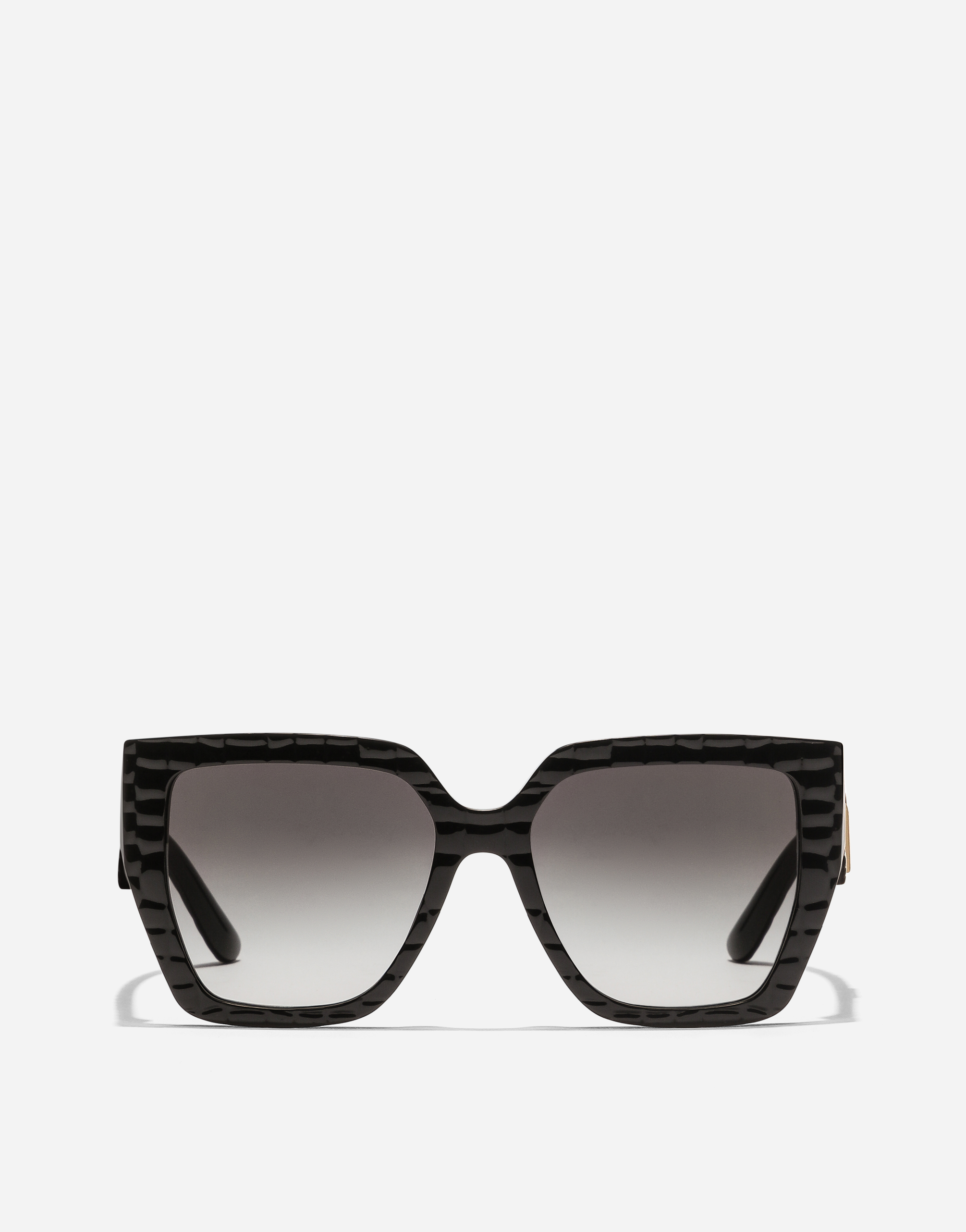 Dolce & Gabbana Dg Crossed Sunglasses In Black