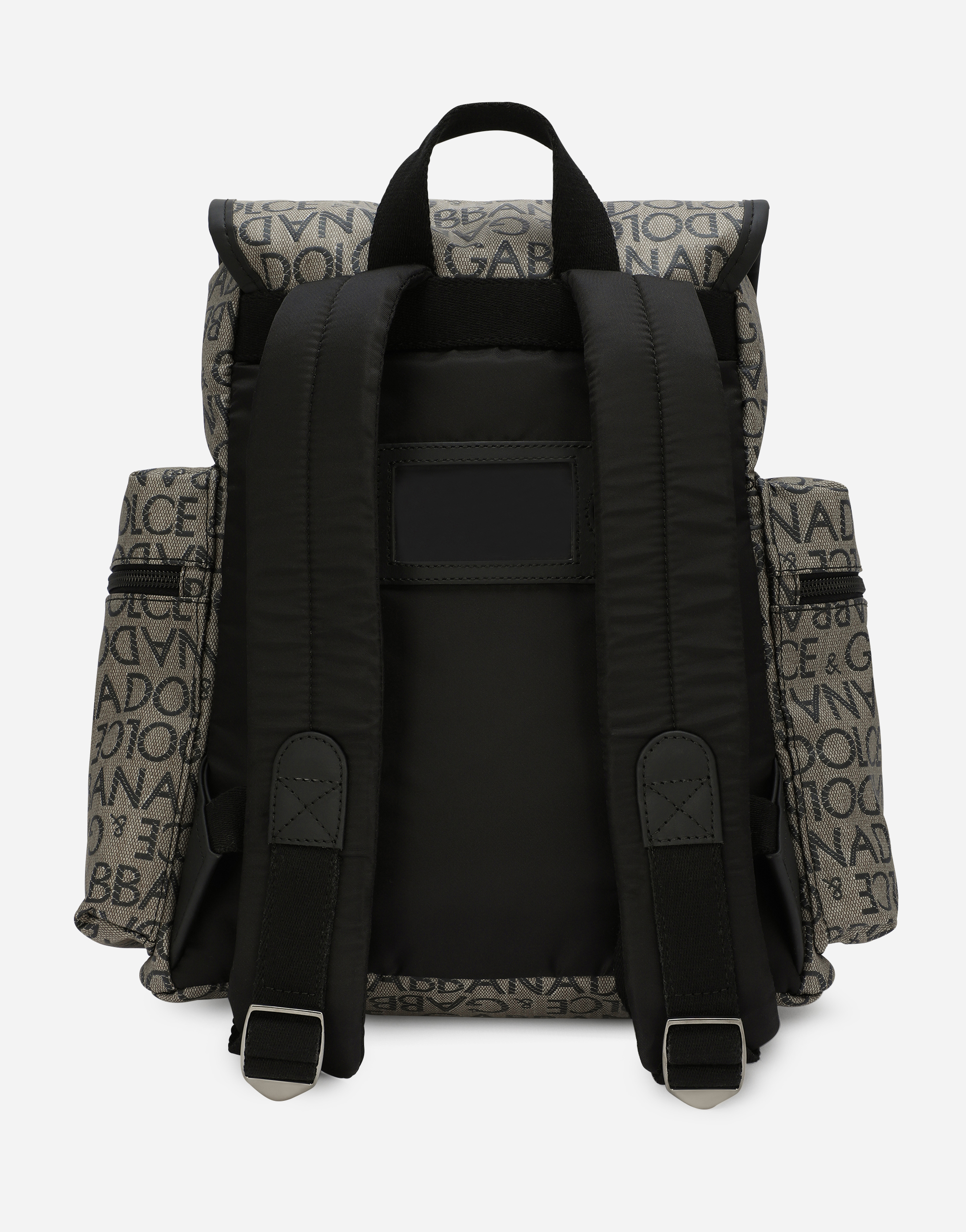 Shop Dolce & Gabbana Coated Nylon Backpack With Logo Print In Multicolor