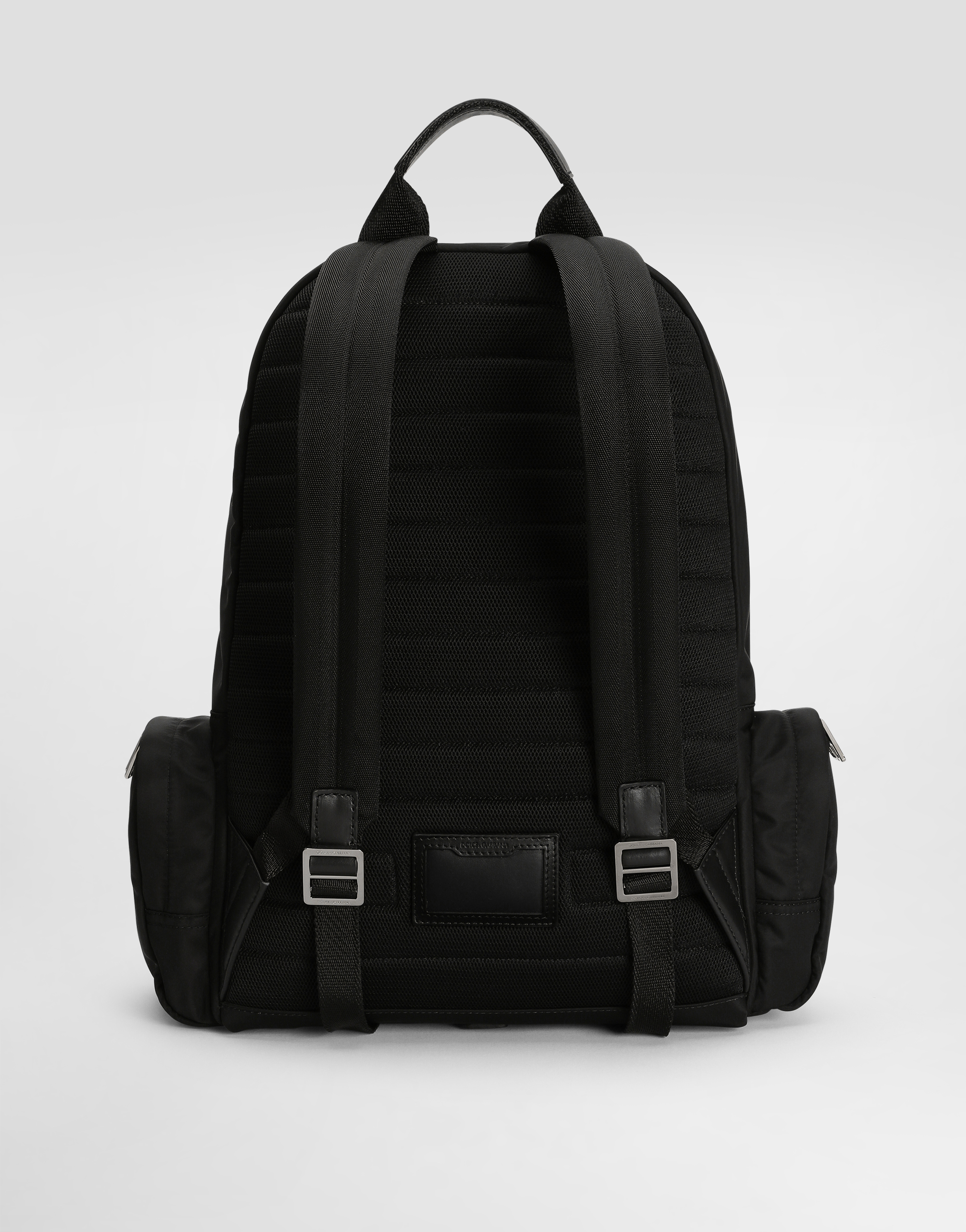 Dolce & Gabbana Nylon Backpack With Logo In Black