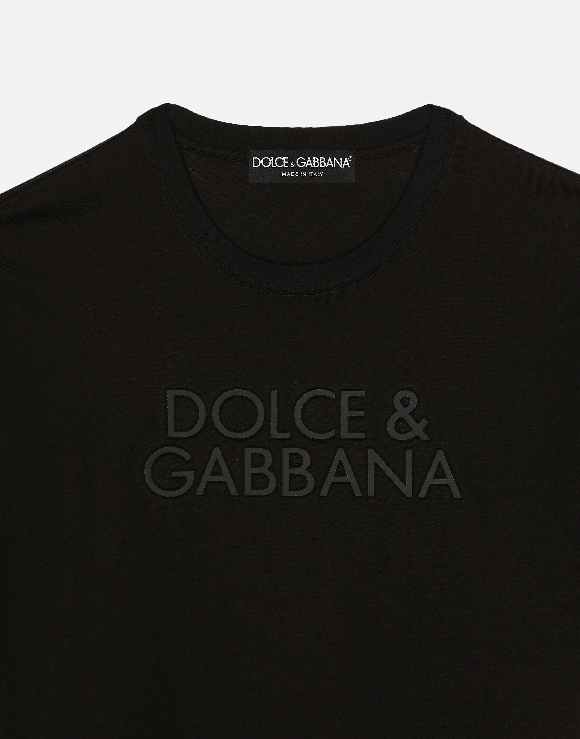 Dolce & Gabbana Jersey Crewneck T-shirt In ブラック