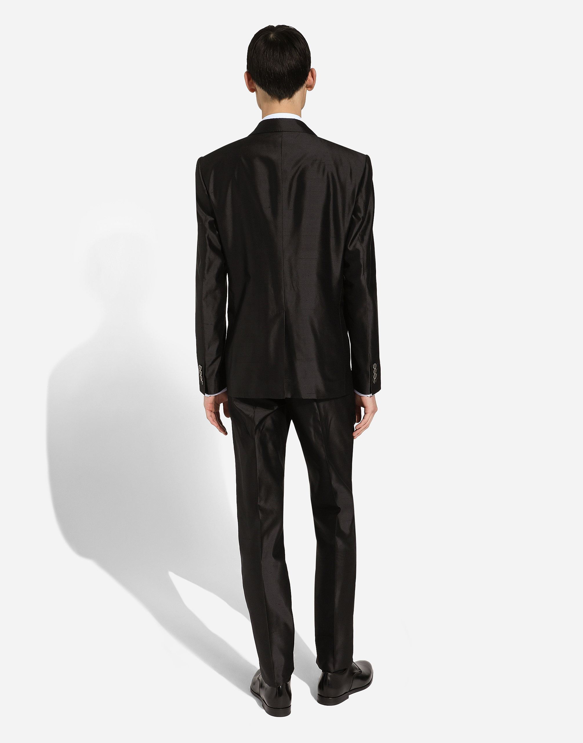 Shop Dolce & Gabbana Single-breasted Sicilia-fit Suit In Black