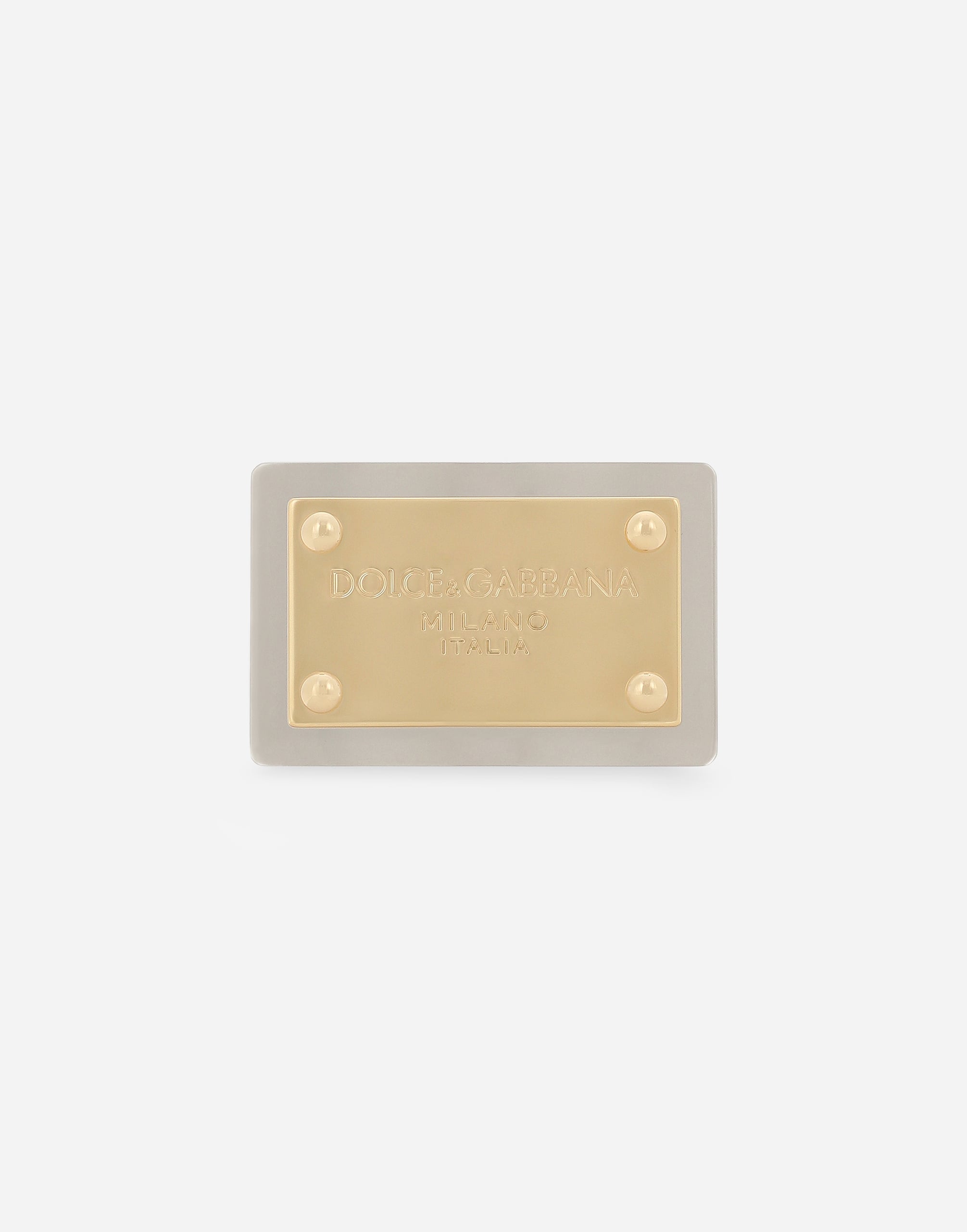 Metal buckle plate in Silver for Men | Dolce&Gabbana® US
