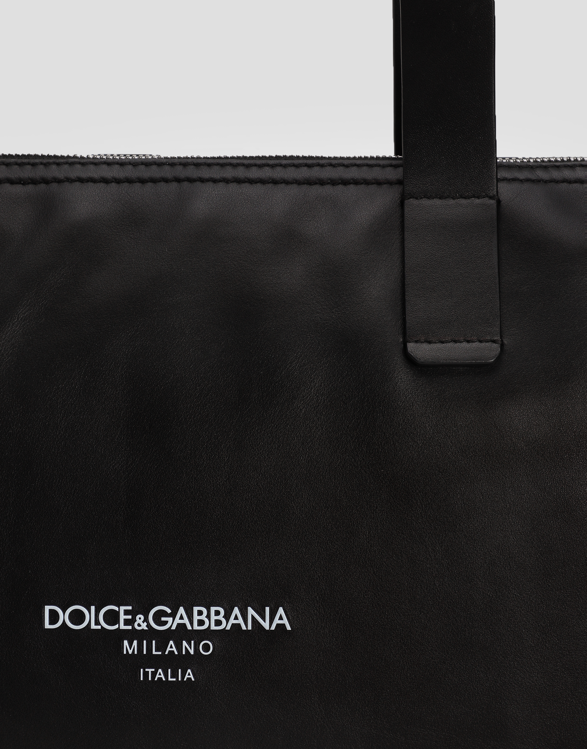 Dolce & Gabbana Carryall Tote Bag With Top Handles In Black