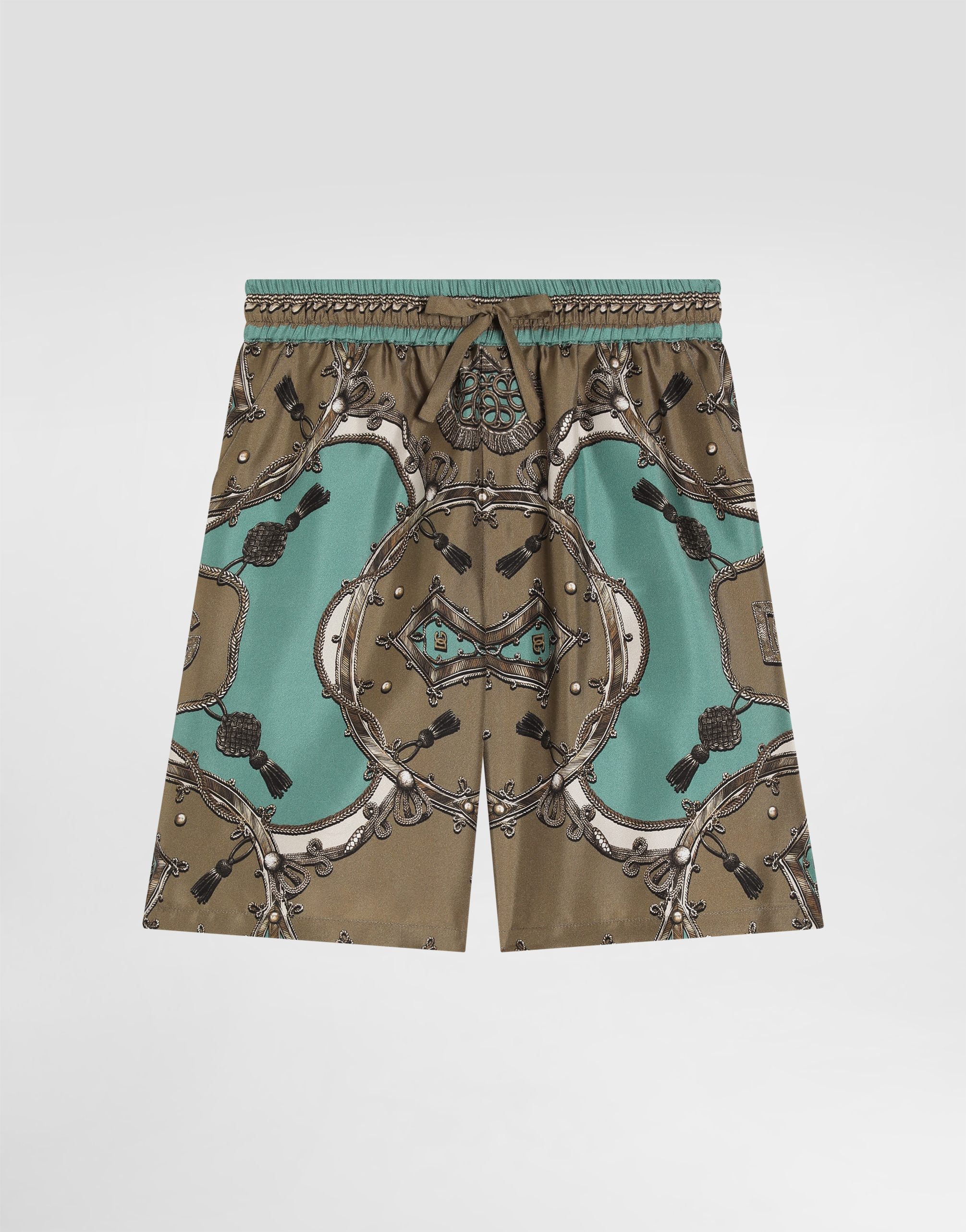 Multicolorのボーイズ Cargo-print silk twill bermuda shorts