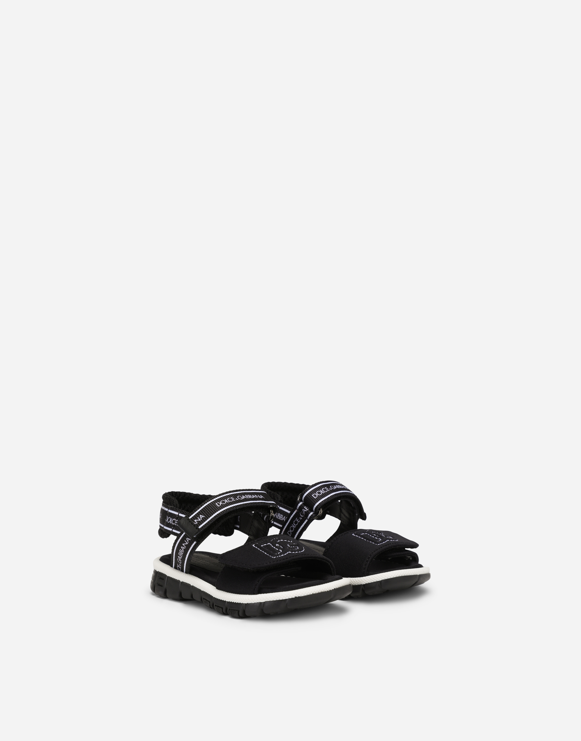  Dolce & Gabbana Technical Fabric Sandals With Dg Logo - Hombre Zapatos Primeros Pasos (19-26) Multicolor Viscosa 19 