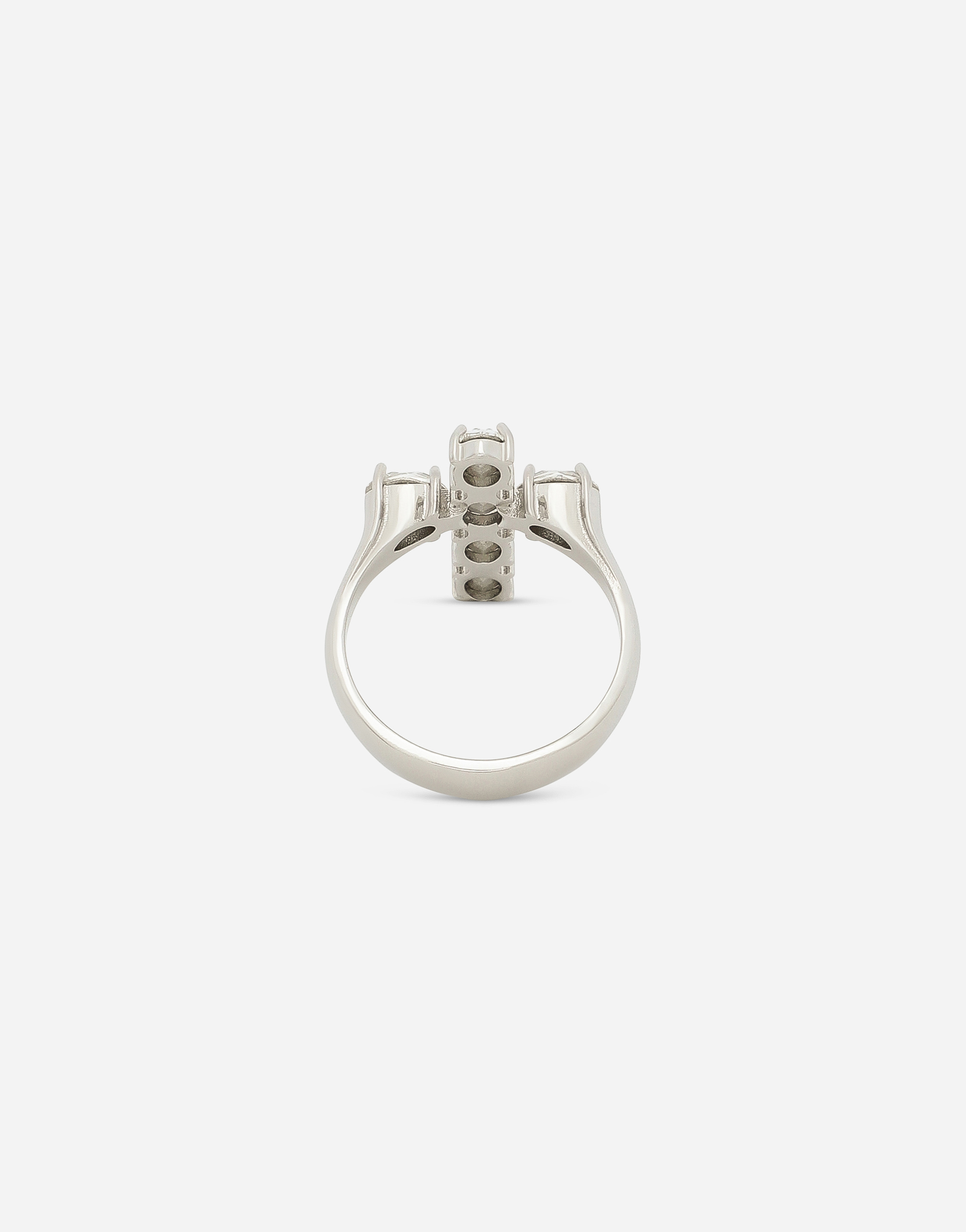 Dolce & Gabbana Dna Crystal Cross Ring In クリスタル