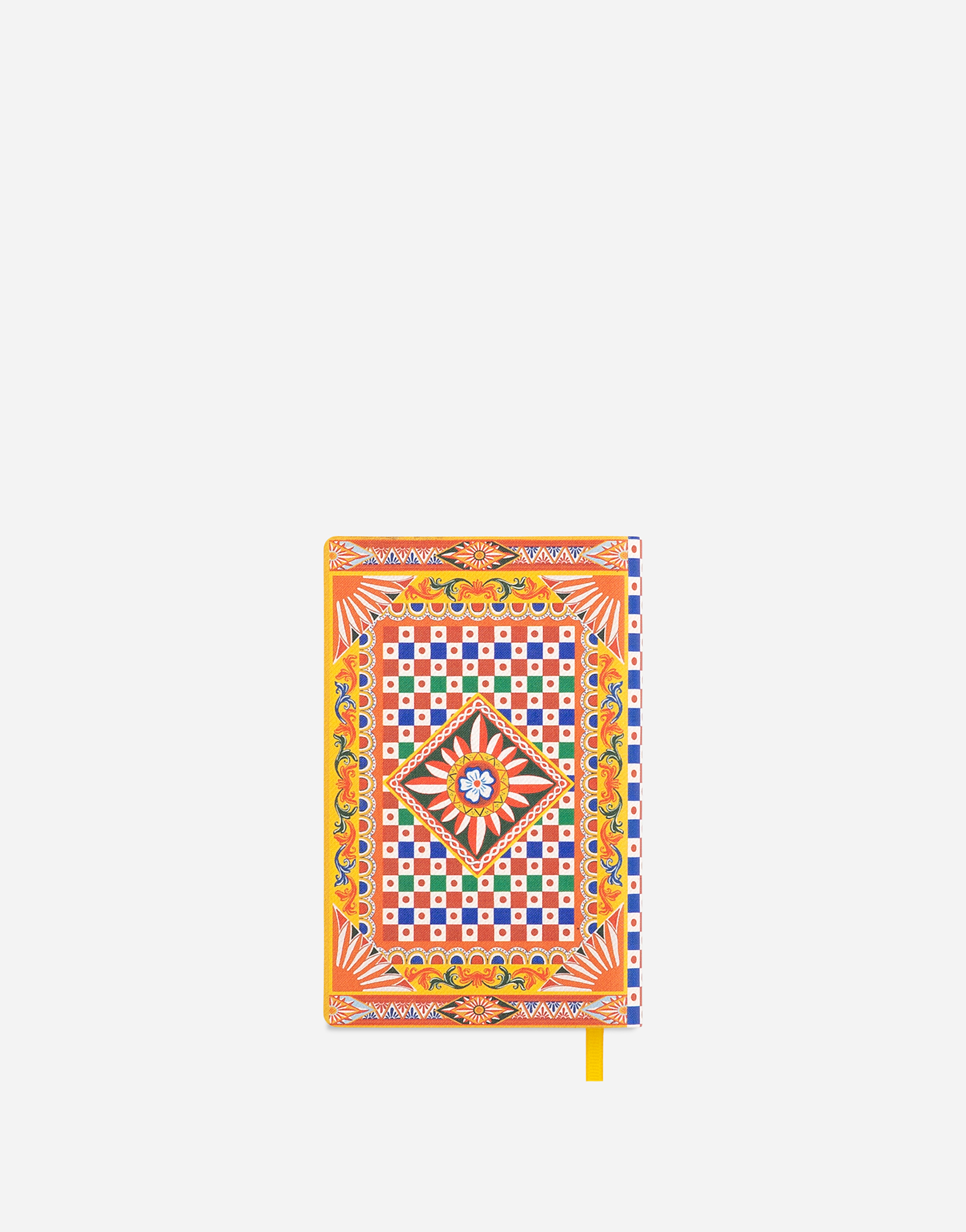 Shop Dolce & Gabbana Small Ruled Notebook Textile Cover In Multicolor