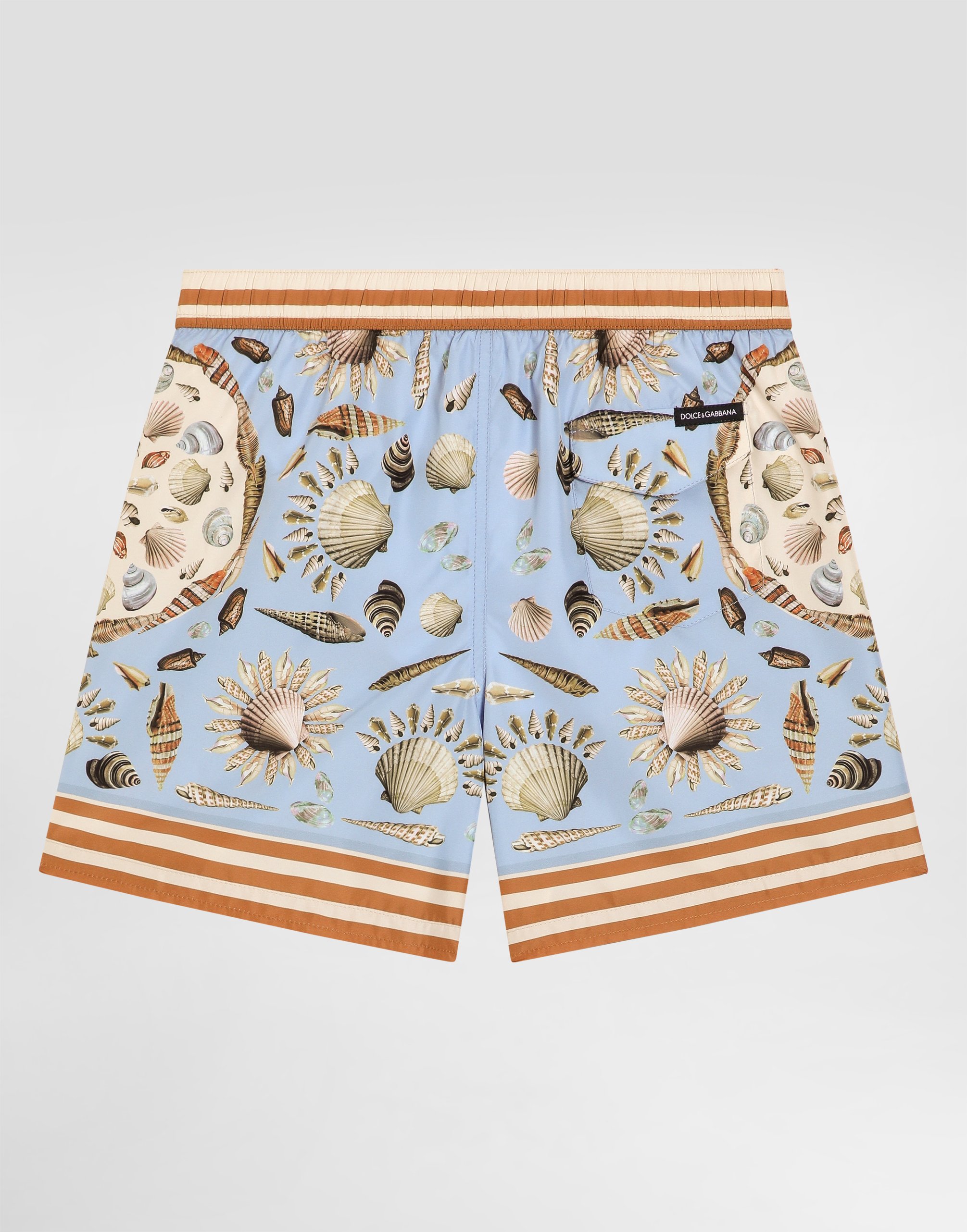 Shell-print medium canvas boxer shorts