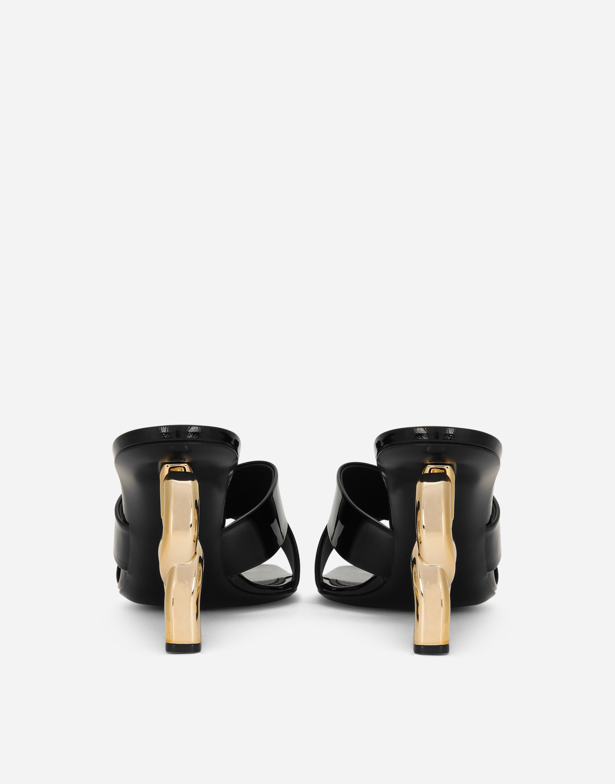 DOLCE & GABBANA PATENT LEATHER 3.5 MULES