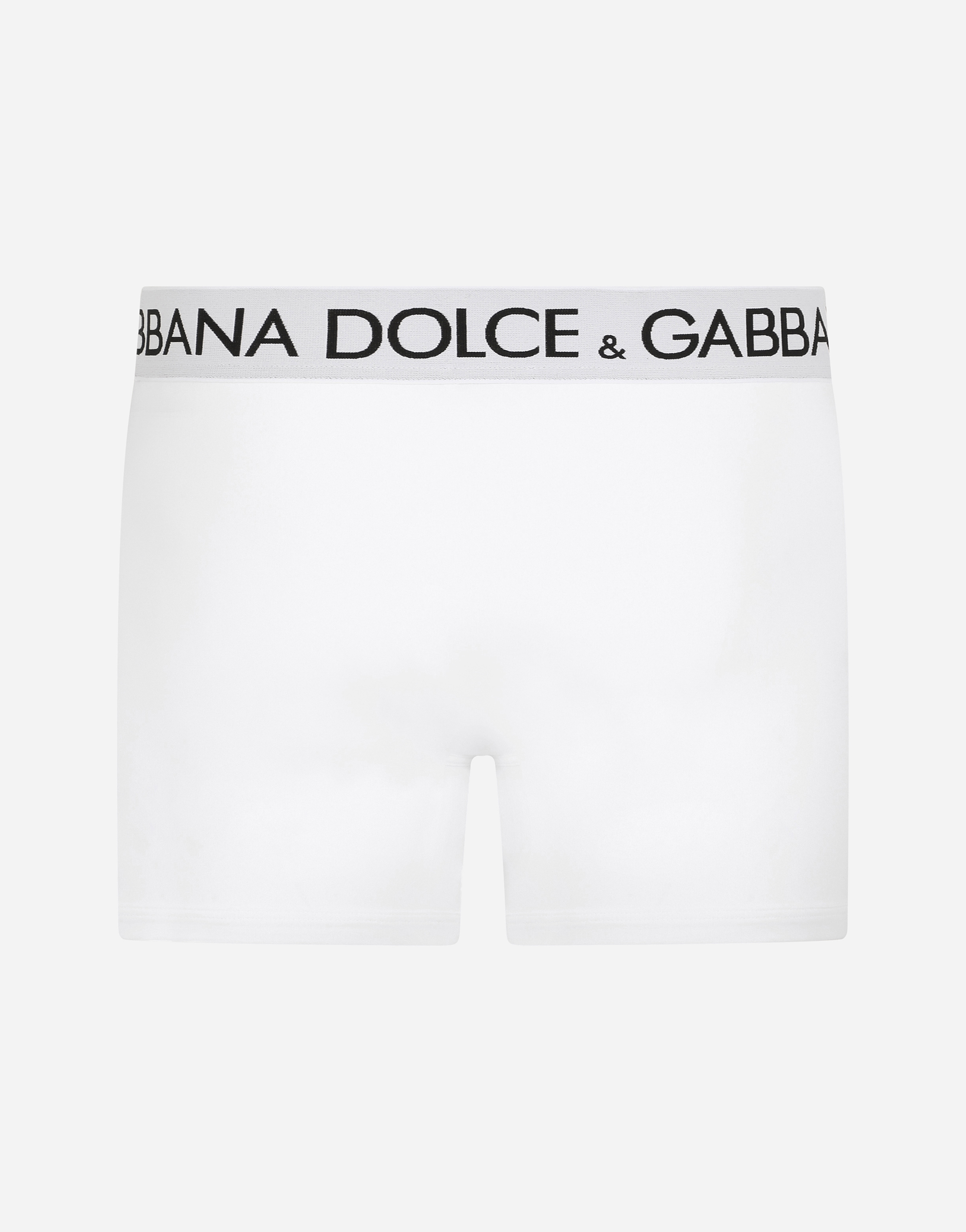  Dolce & Gabbana Bóxer Largo De Algodón Bielástico - Hombre Ropa Interior Y Ropa De Casa Blanco Algod�n 3 