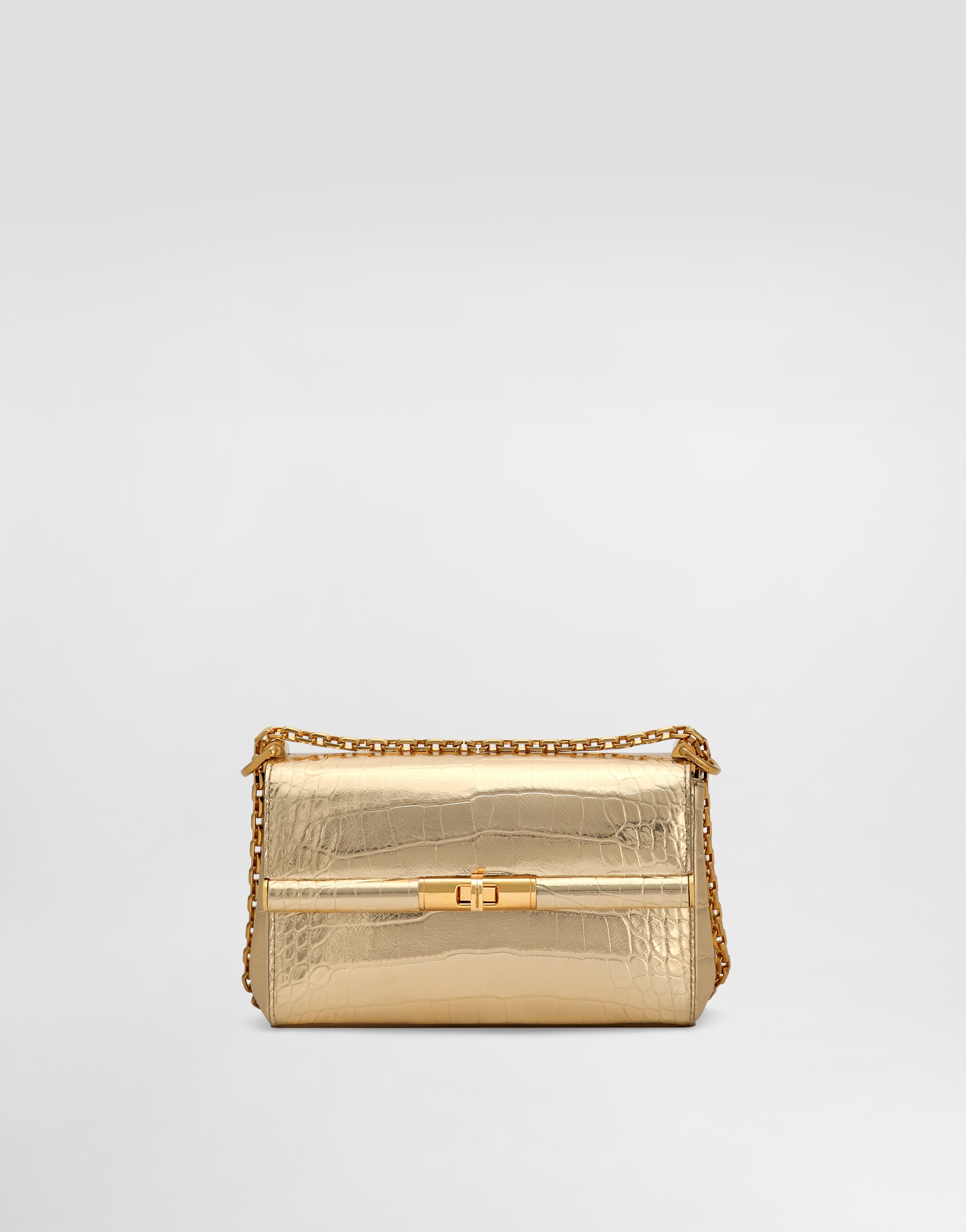 Dolce & Gabbana Mini Marlene City Bag - Woman Shoulder And Crossbody Bags Gold Onesize