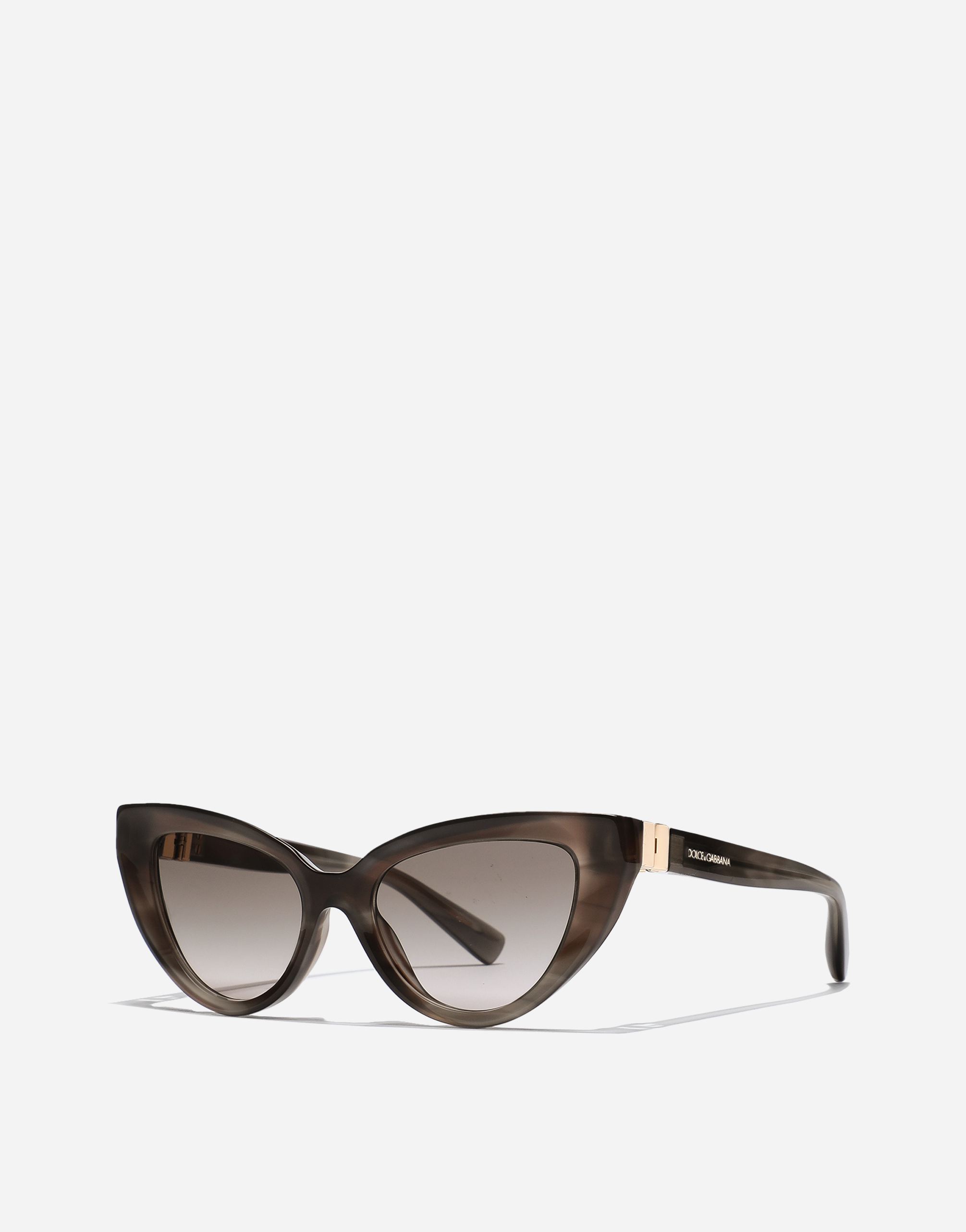 Dolce & Gabbana Dg Hinge Sunglasses In Striped Grey