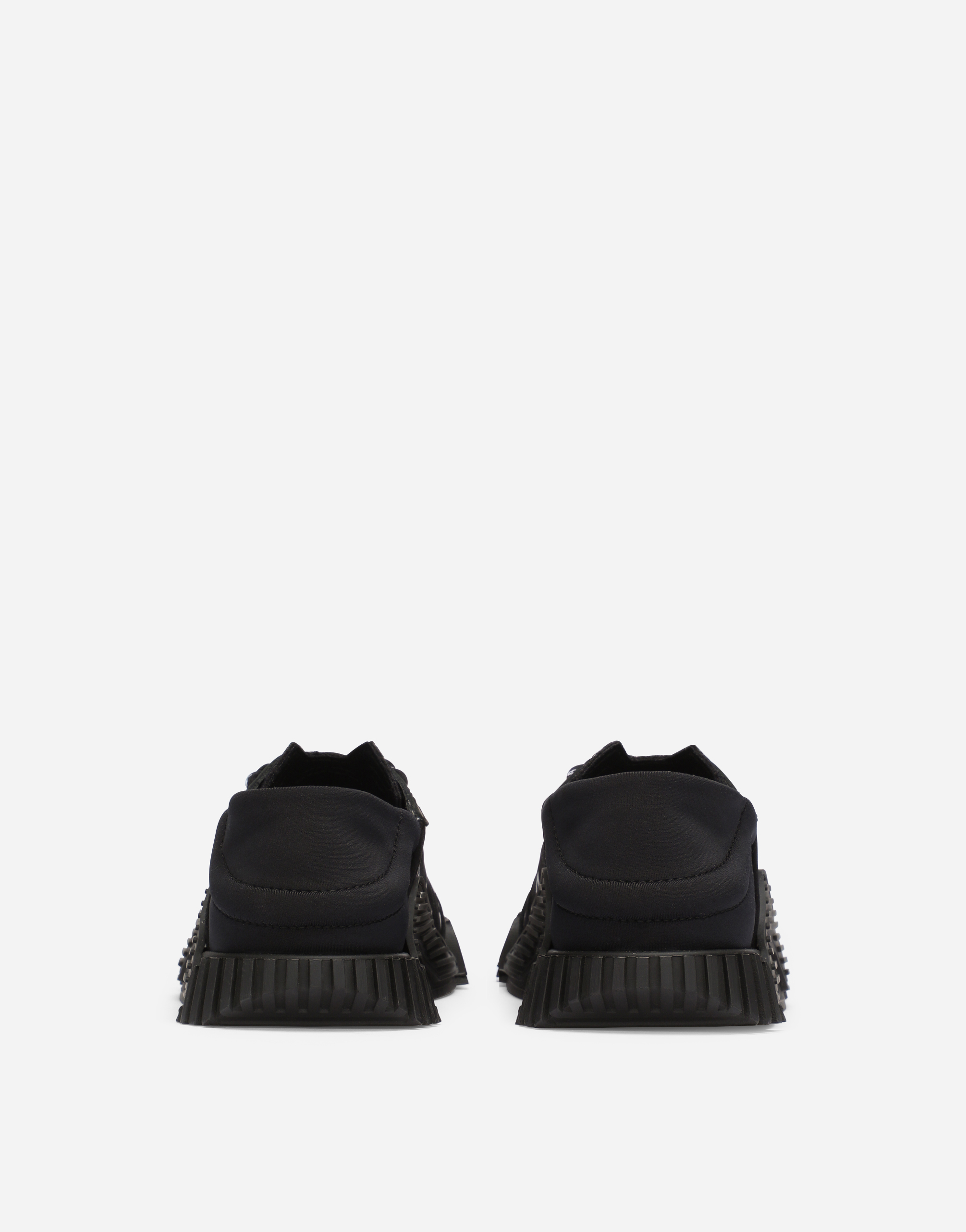 DOLCE & GABBANA NS1 SNEAKERS WITH ALL-OVER DG LOGO PRINT