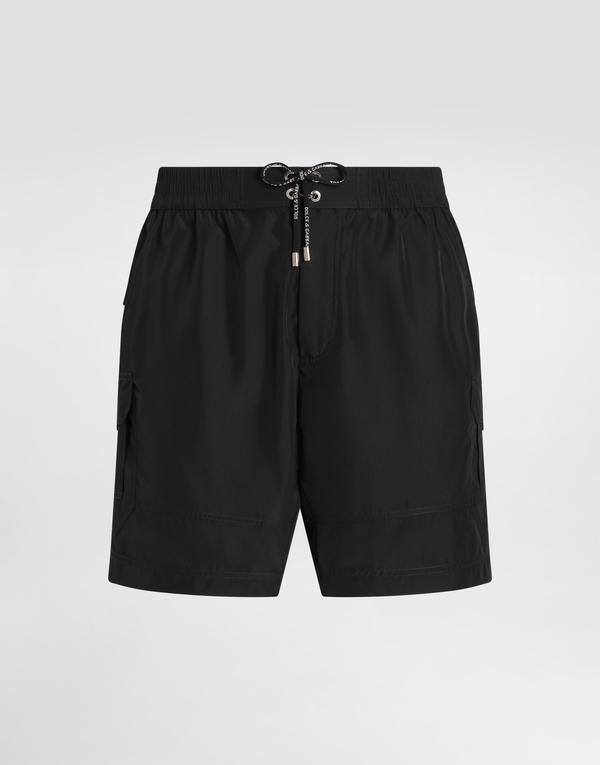 Dolce & Gabbana Drawstring Swim Shorts In Black