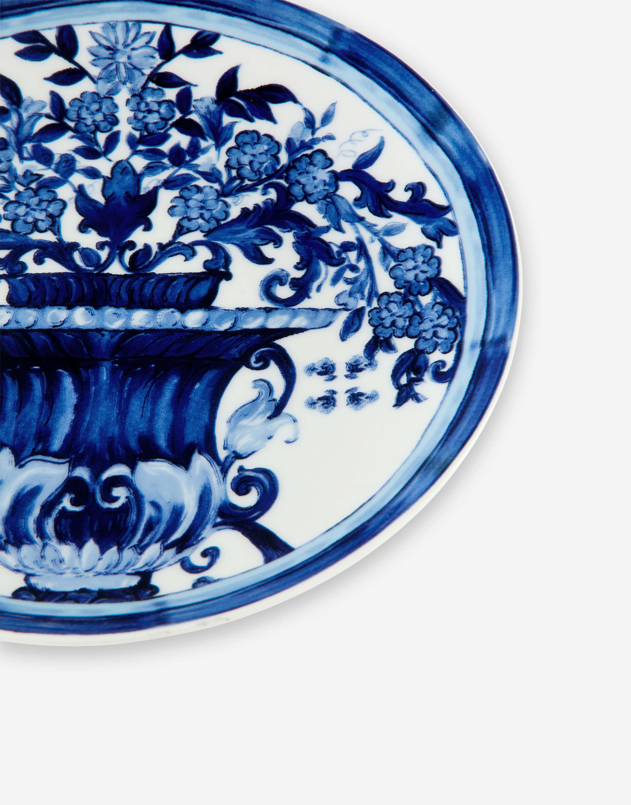 Dolce & Gabbana Set 2 Porcelain Bread Plates In Multicolor