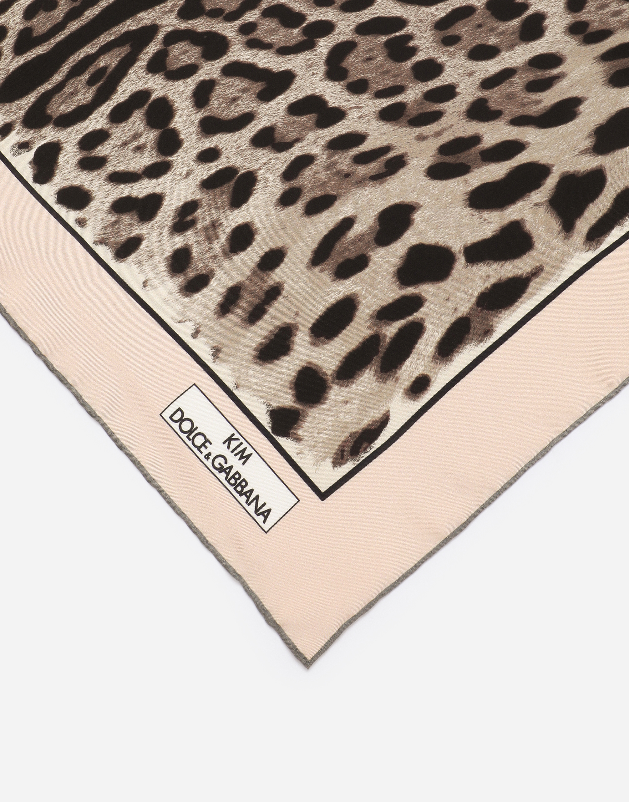 Shop Dolce & Gabbana Leopard-print Twill Scarf (70 X 70) In Animal Print