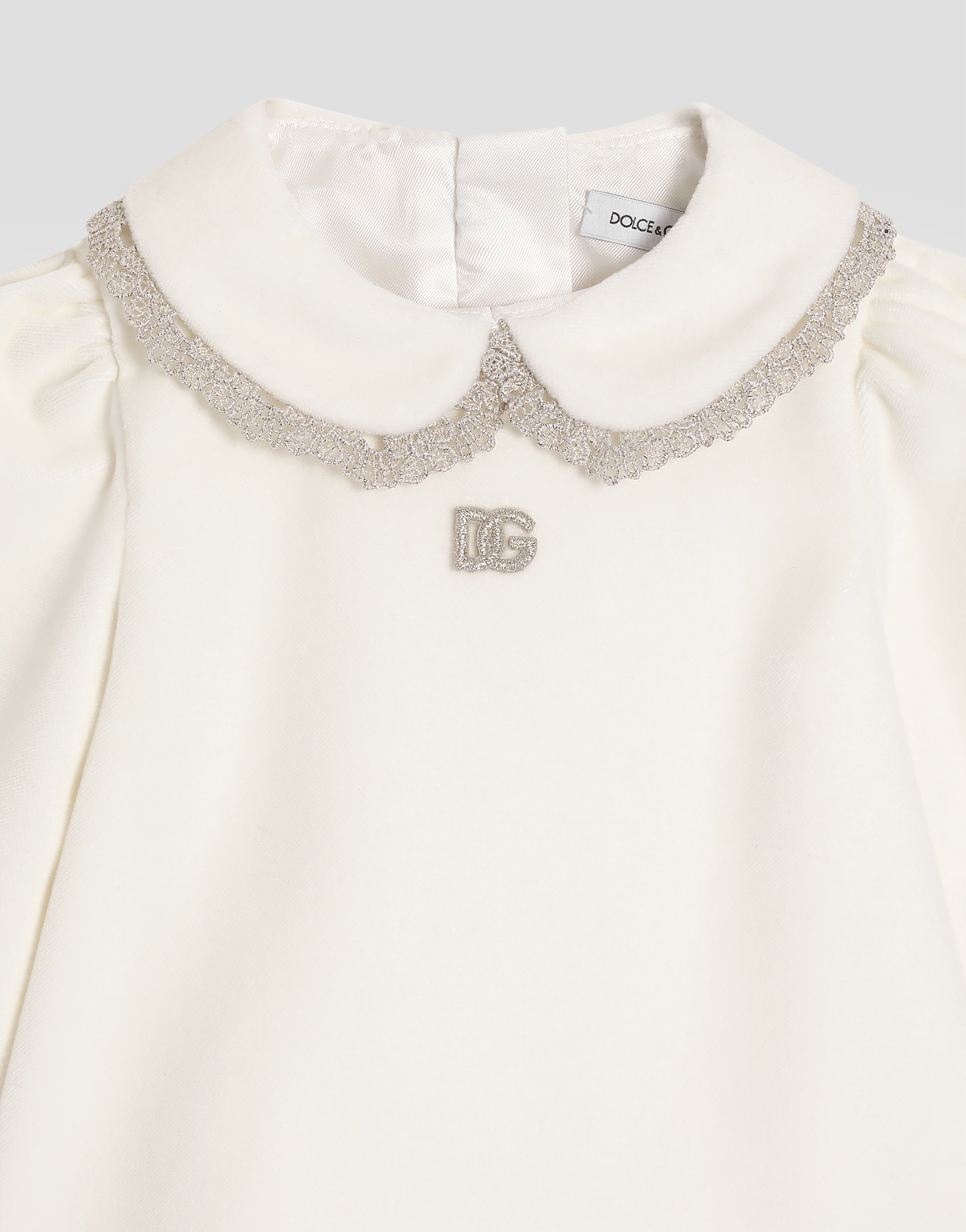 Smooth velvet dress with culotte