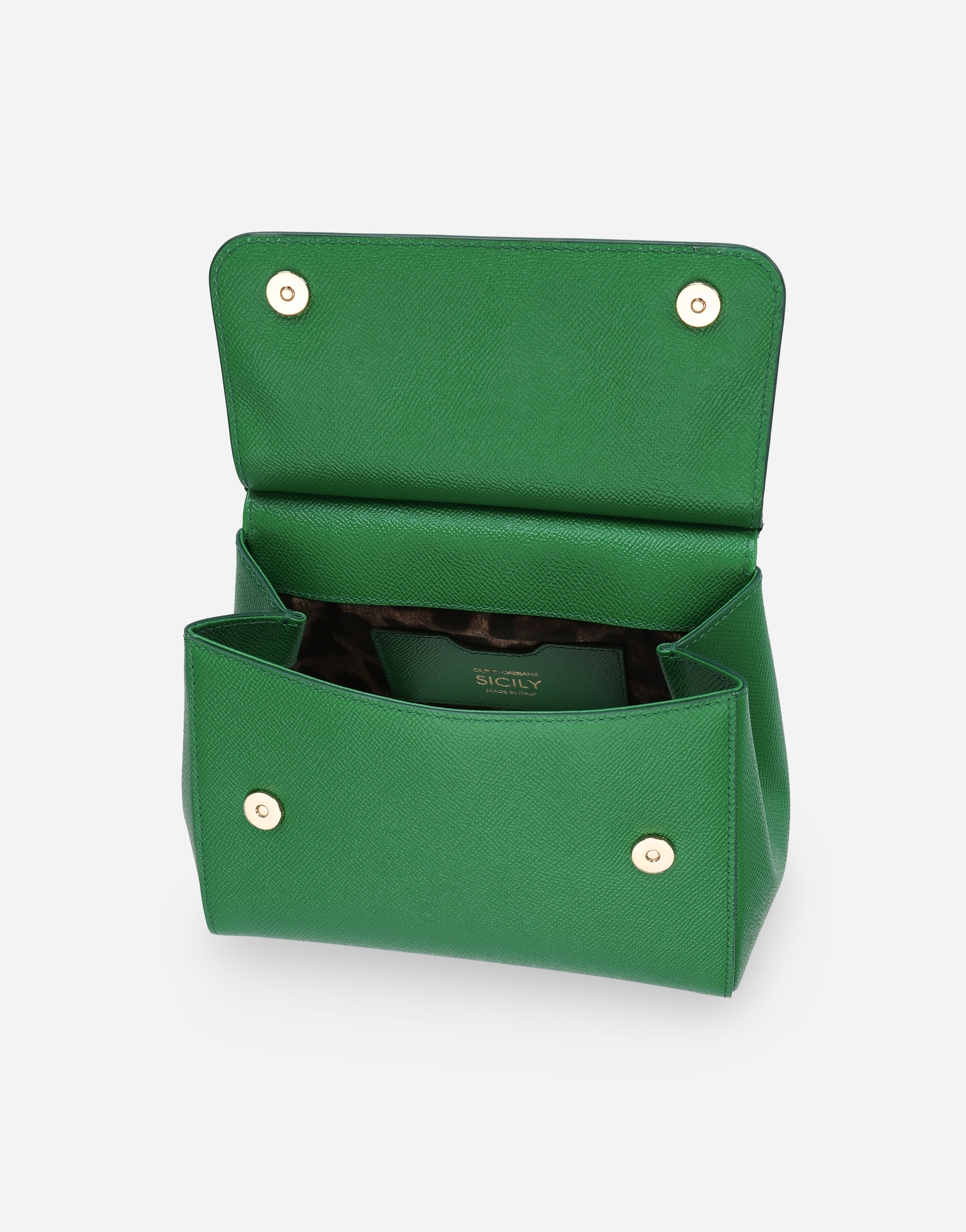 Shop Dolce & Gabbana Medium Sicily Handbag In Green