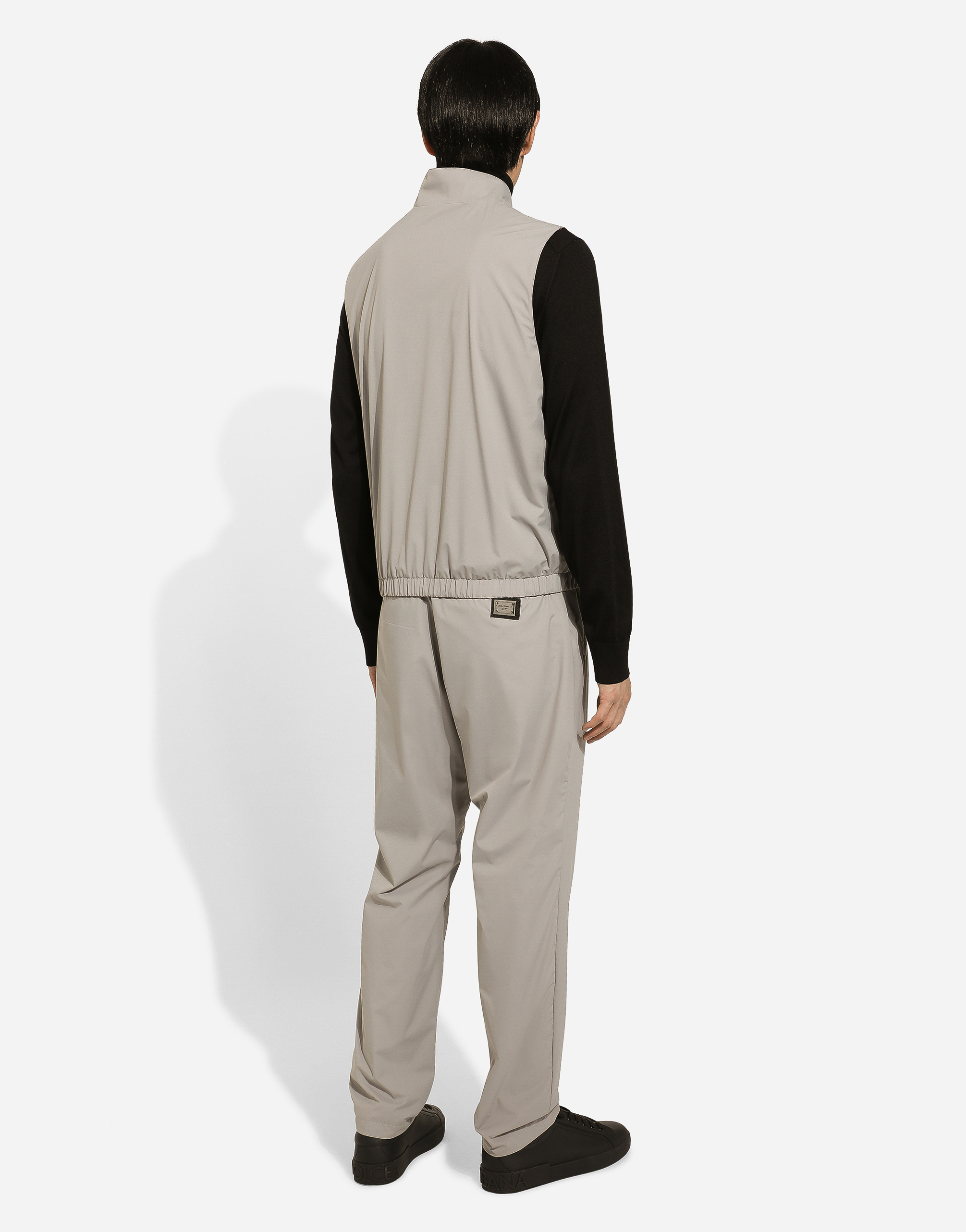 Shop Dolce & Gabbana Reversible Vest In Grey
