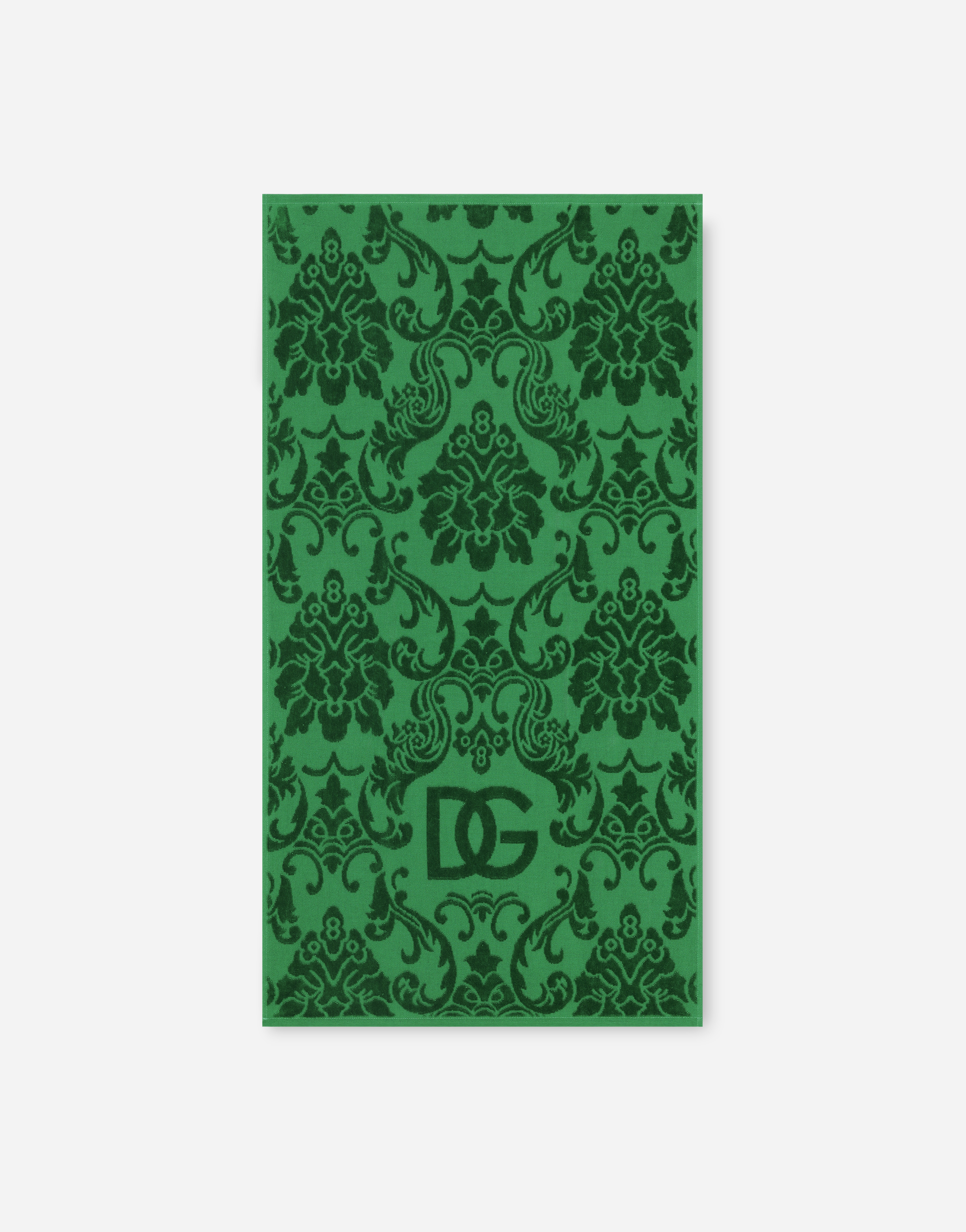 Dolce & Gabbana - Dg Logo Jacquard Set Of 5 Towels - Green In Multicolor