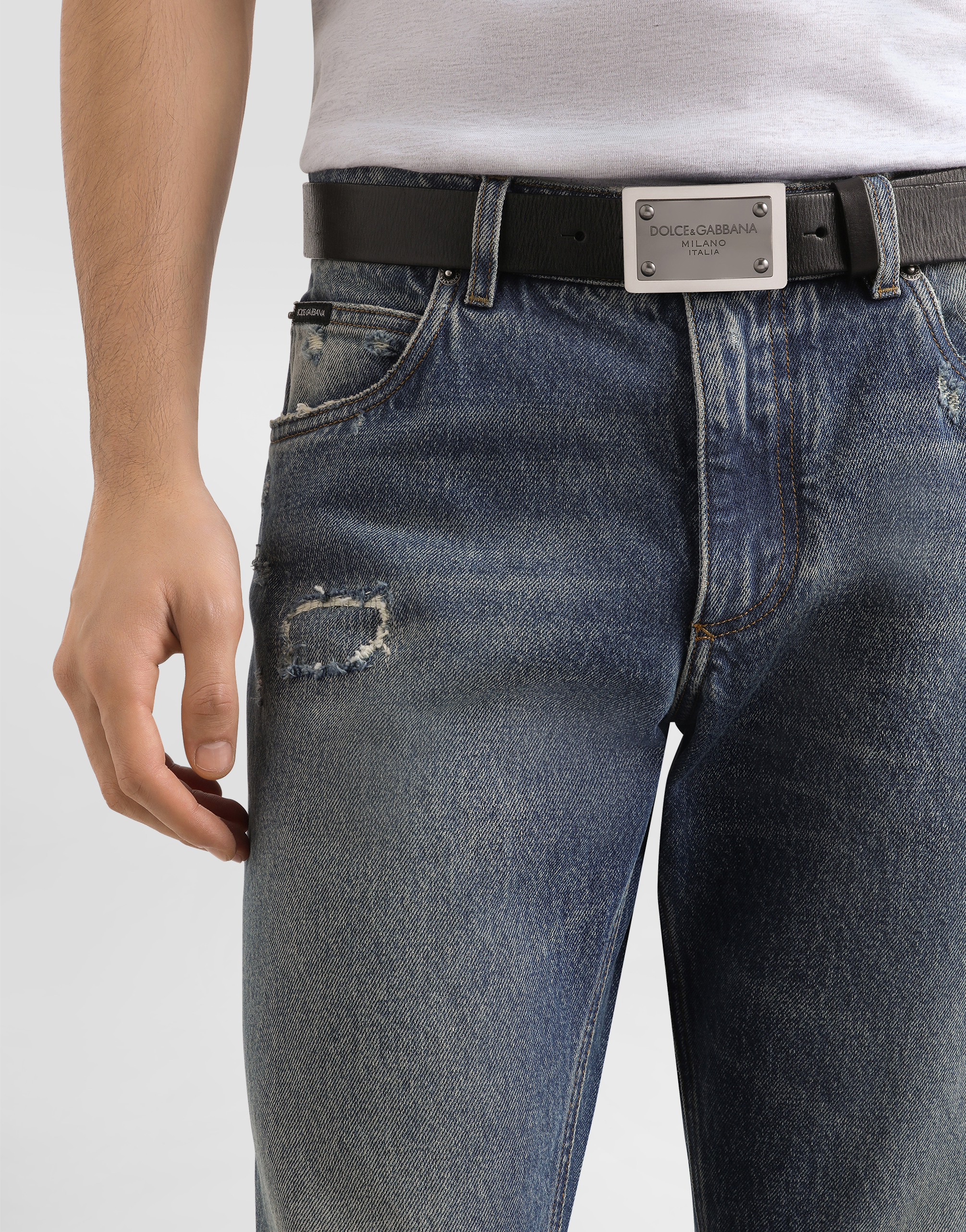 Regular cotton jeans
