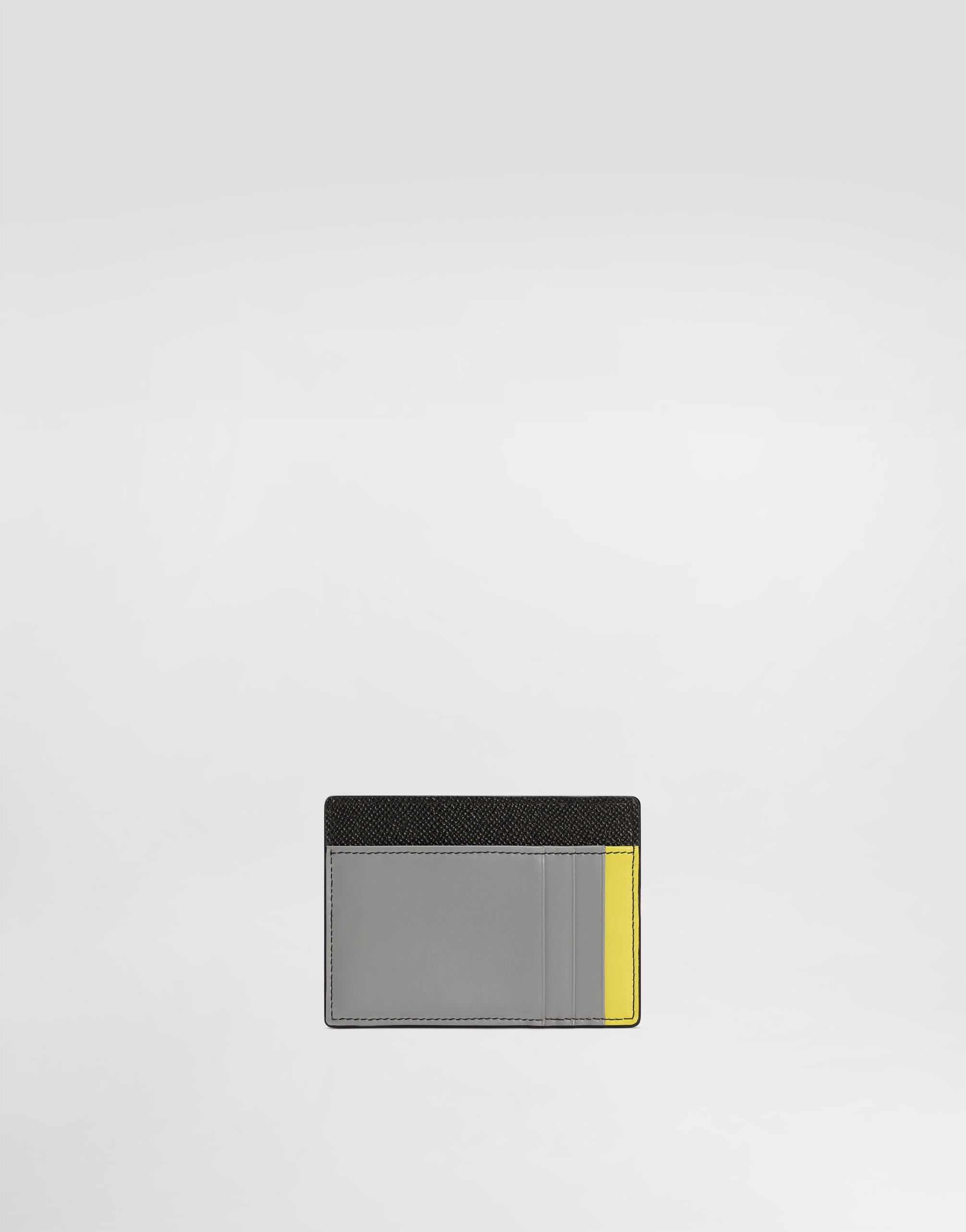 Dolce & Gabbana Animalier Print Leather Card Holder With Contrast Stitching In Print