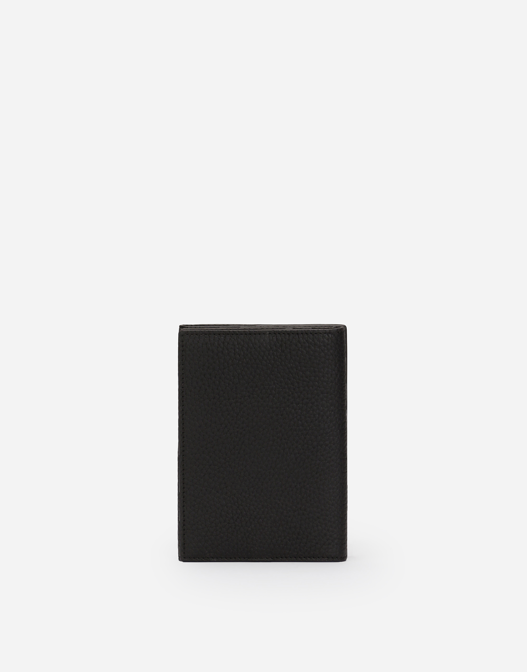 Dolce & Gabbana 3d-effect Logo Leather Cardholder In Black