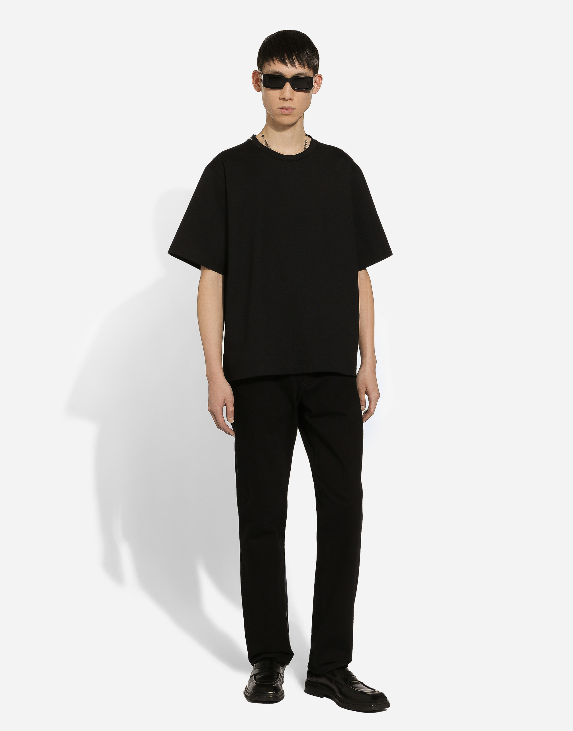 Classic black denim jeans