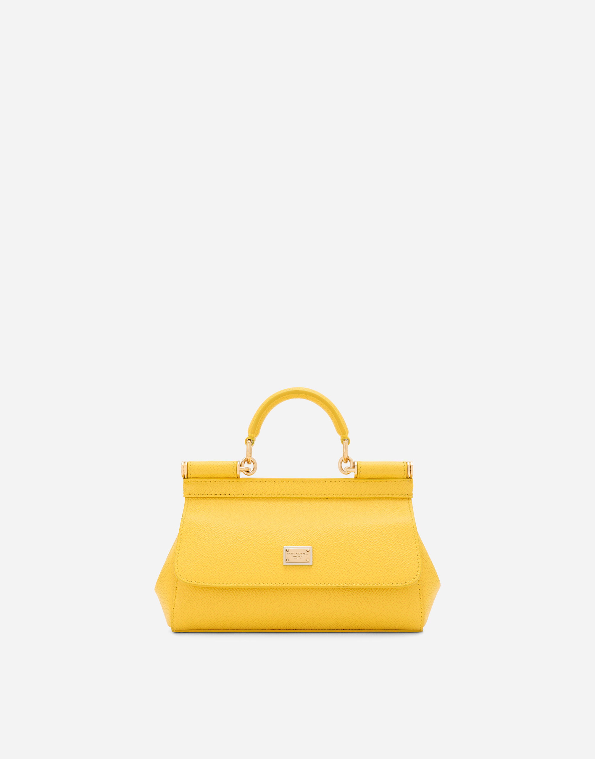 Dolce & Gabbana Small Sicily Handbag In Yellow