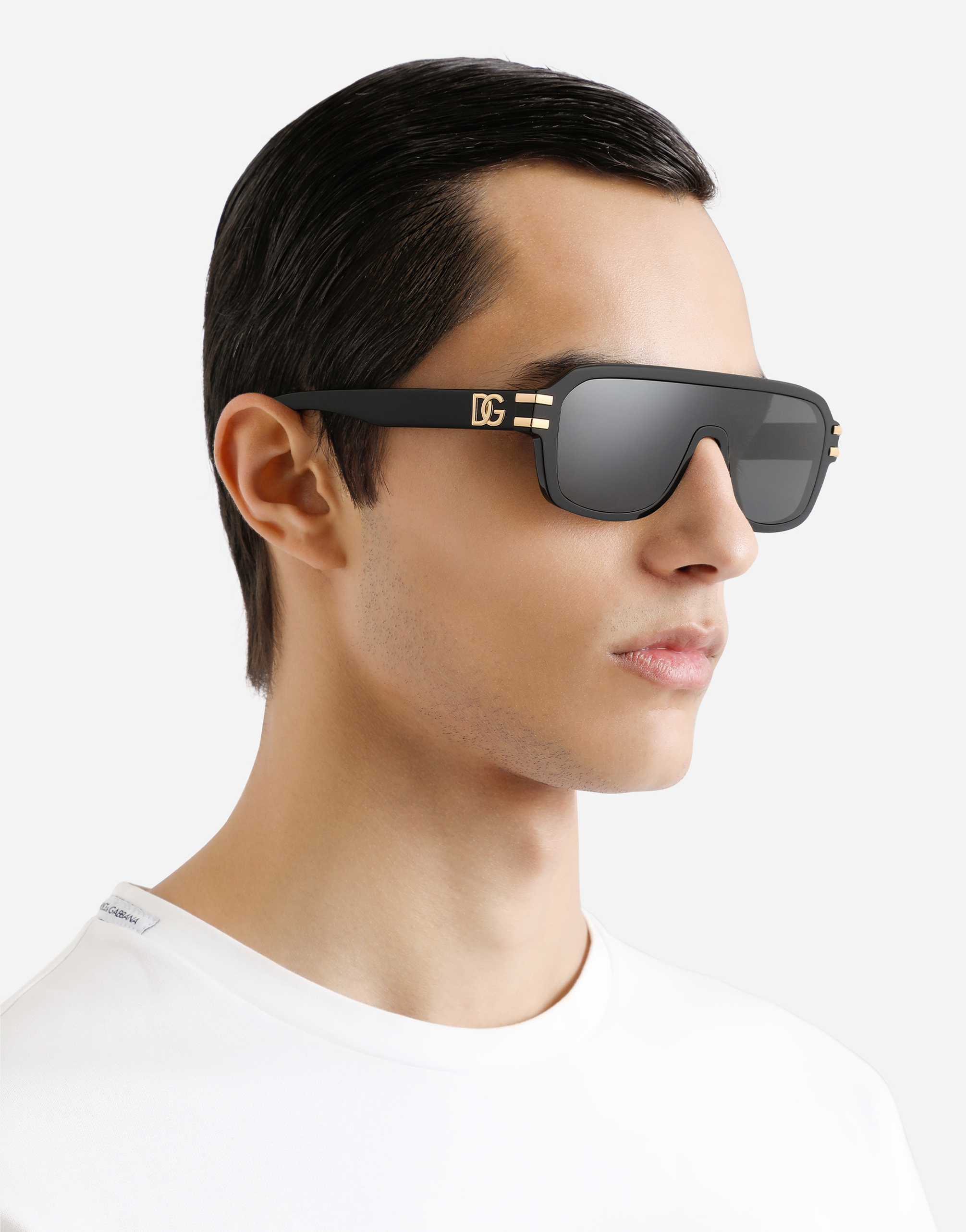 Dolce & Gabbana Dg Griffe Sunglasses In Black