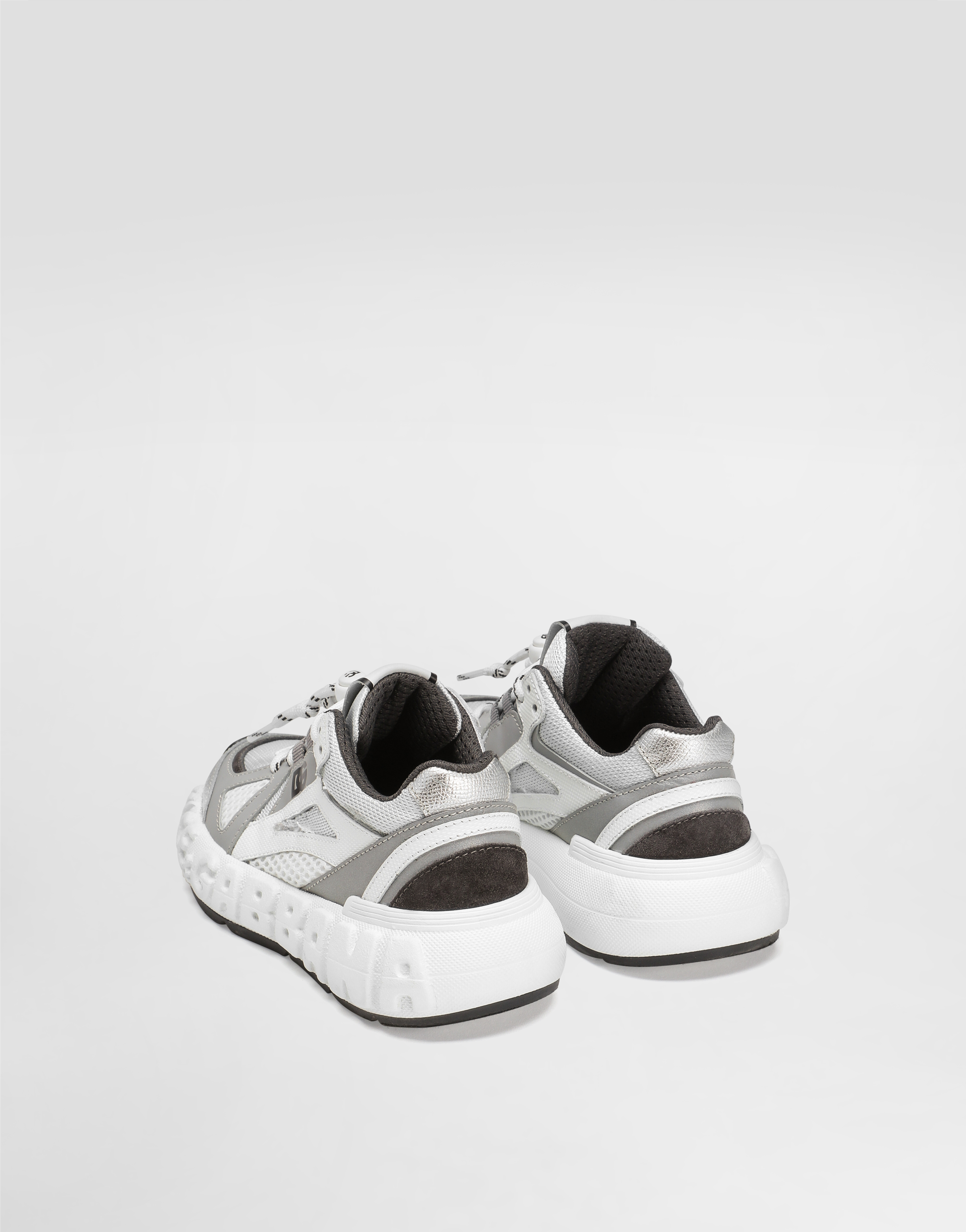 Nylon and mesh sneakers