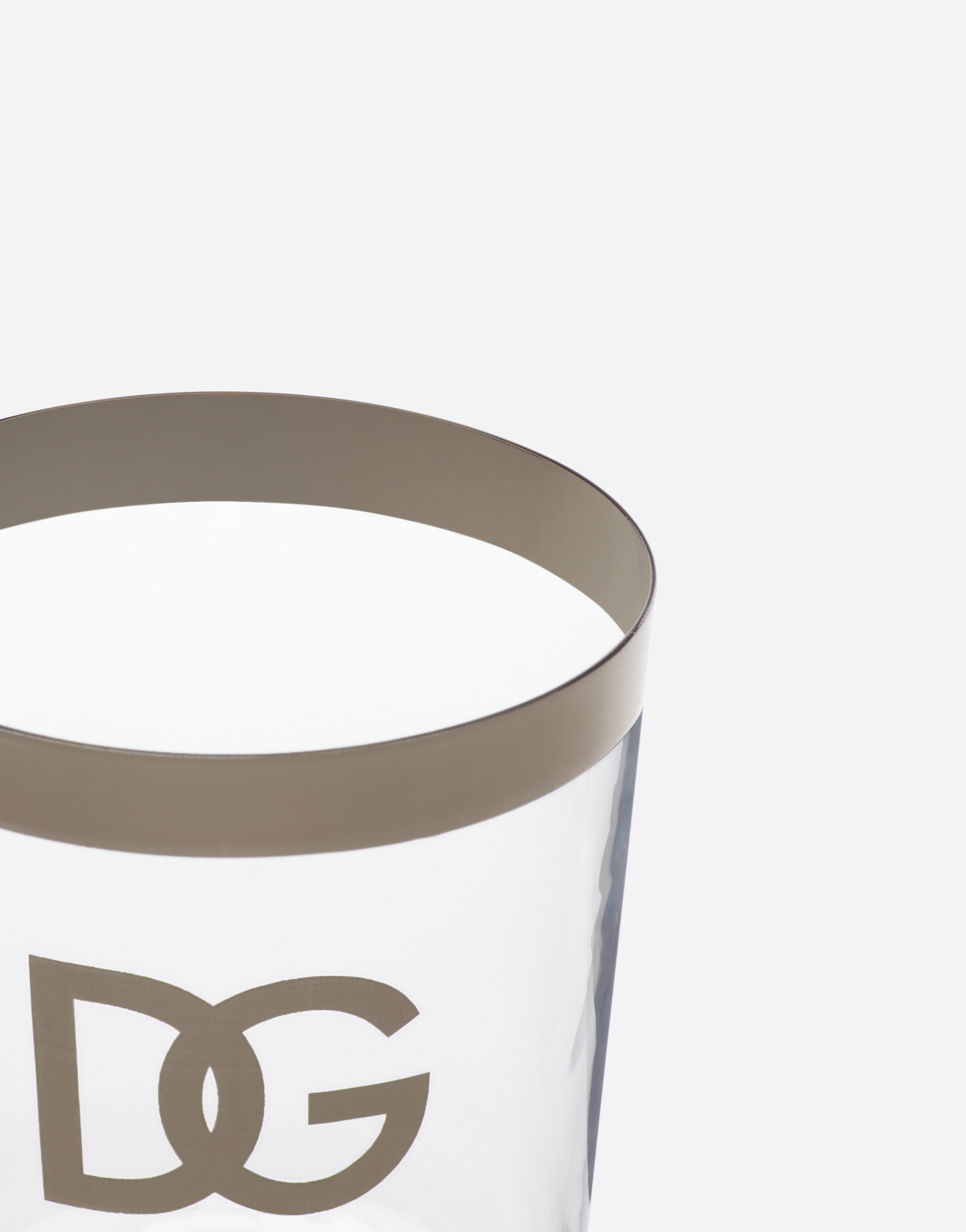 Dolce & Gabbana Set 2 Water Glasses In Multicolor