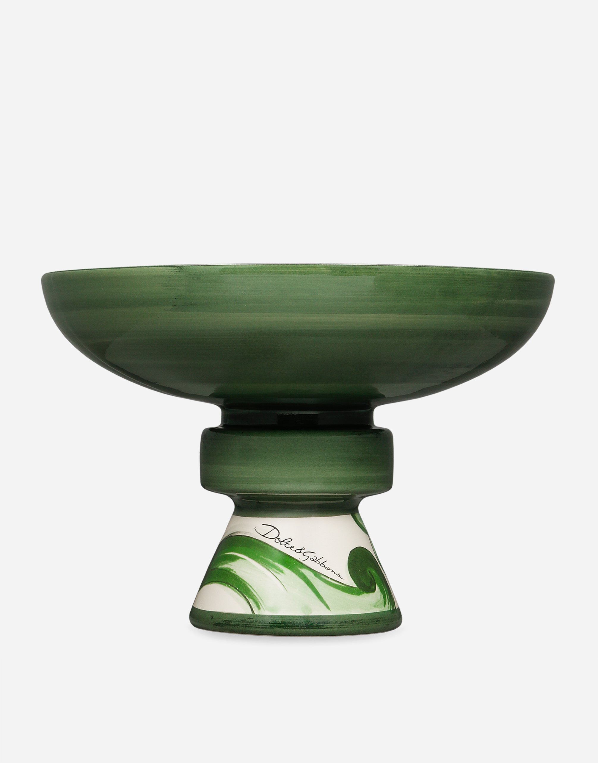 Dolce & Gabbana Raised Ceramic Platter In Multi