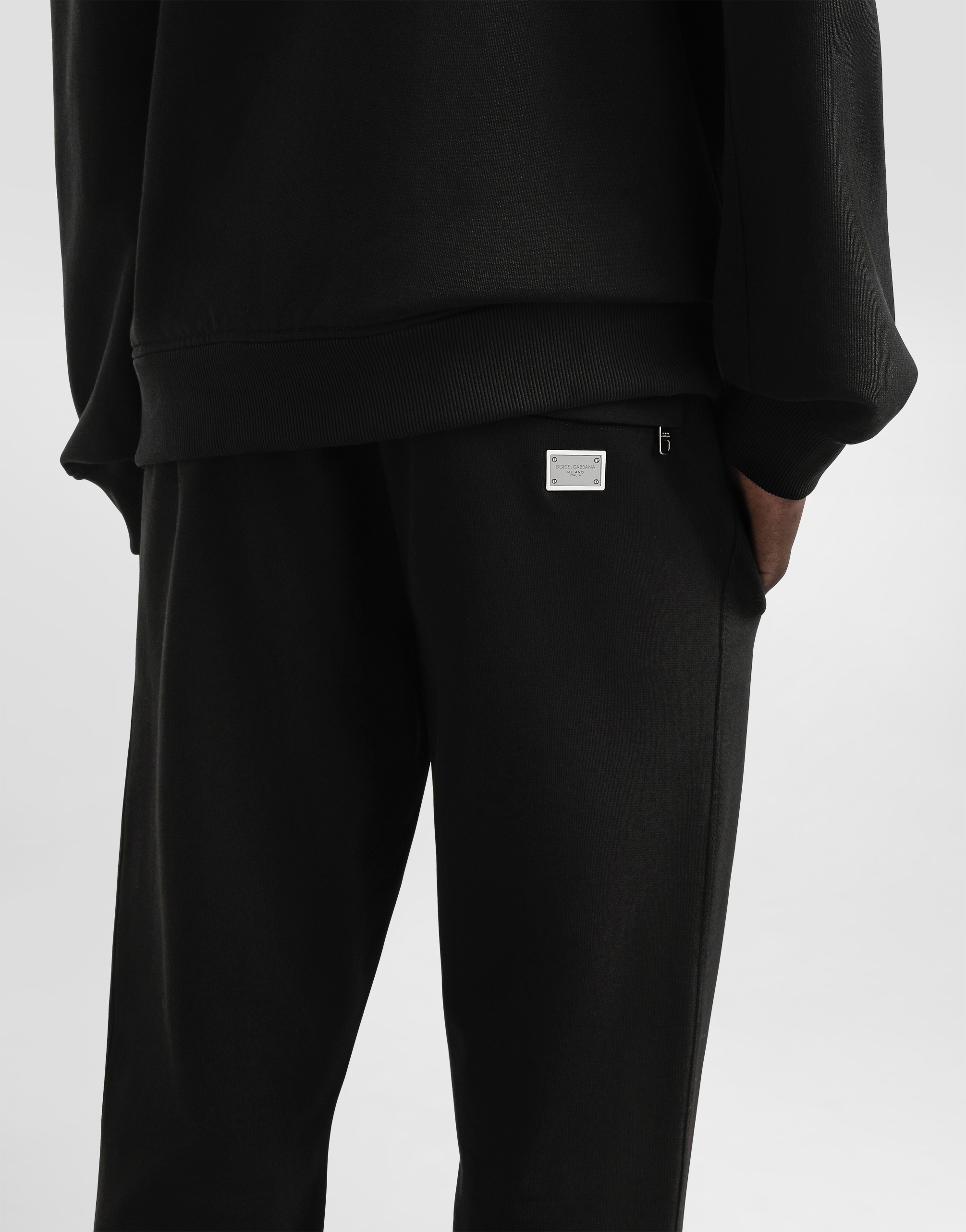 Dolce & Gabbana Technical Jersey Jogging Pants With Tag In Black