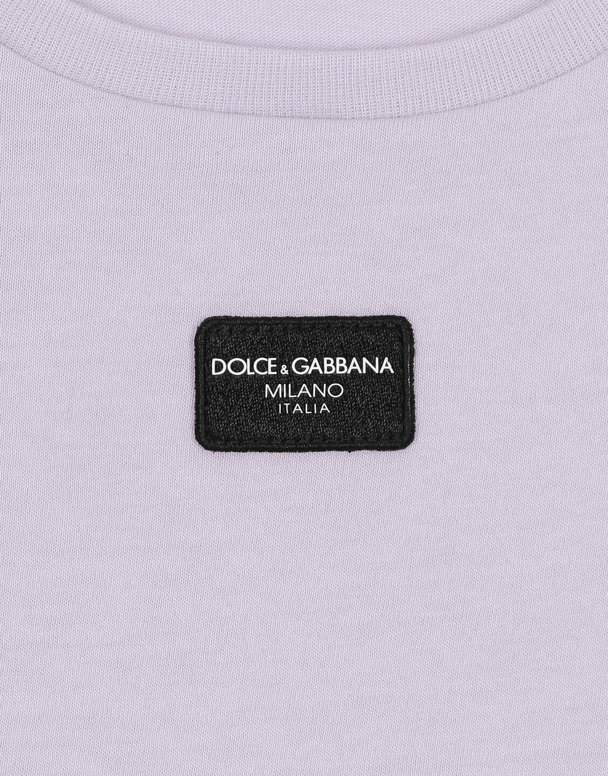 Dolce & Gabbana T-shirt Manica Corta In Lilac
