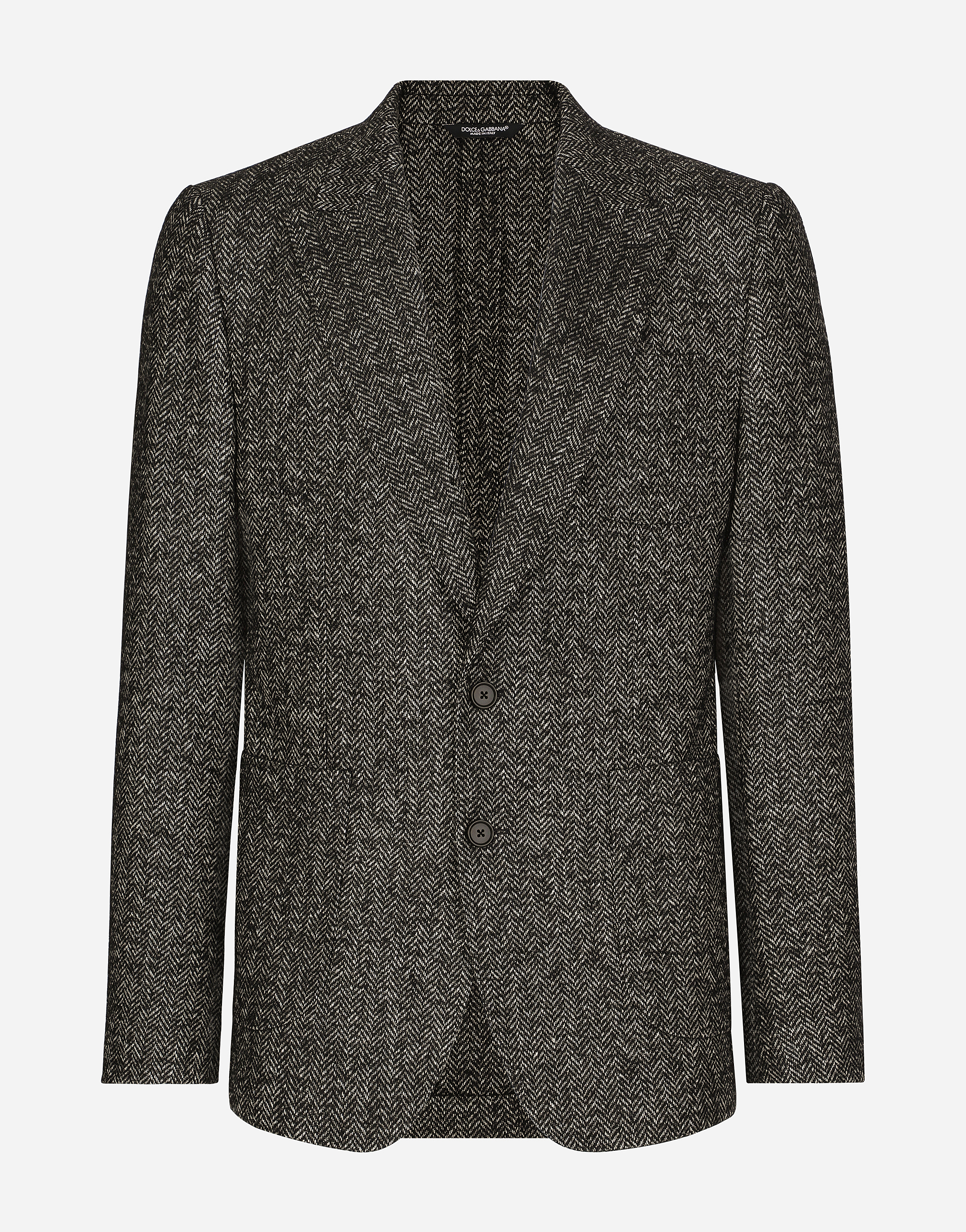 Dolce & Gabbana Single-breasted Wool Portofino-fit Jacket - Man Suits And Blazers Multicolor 46