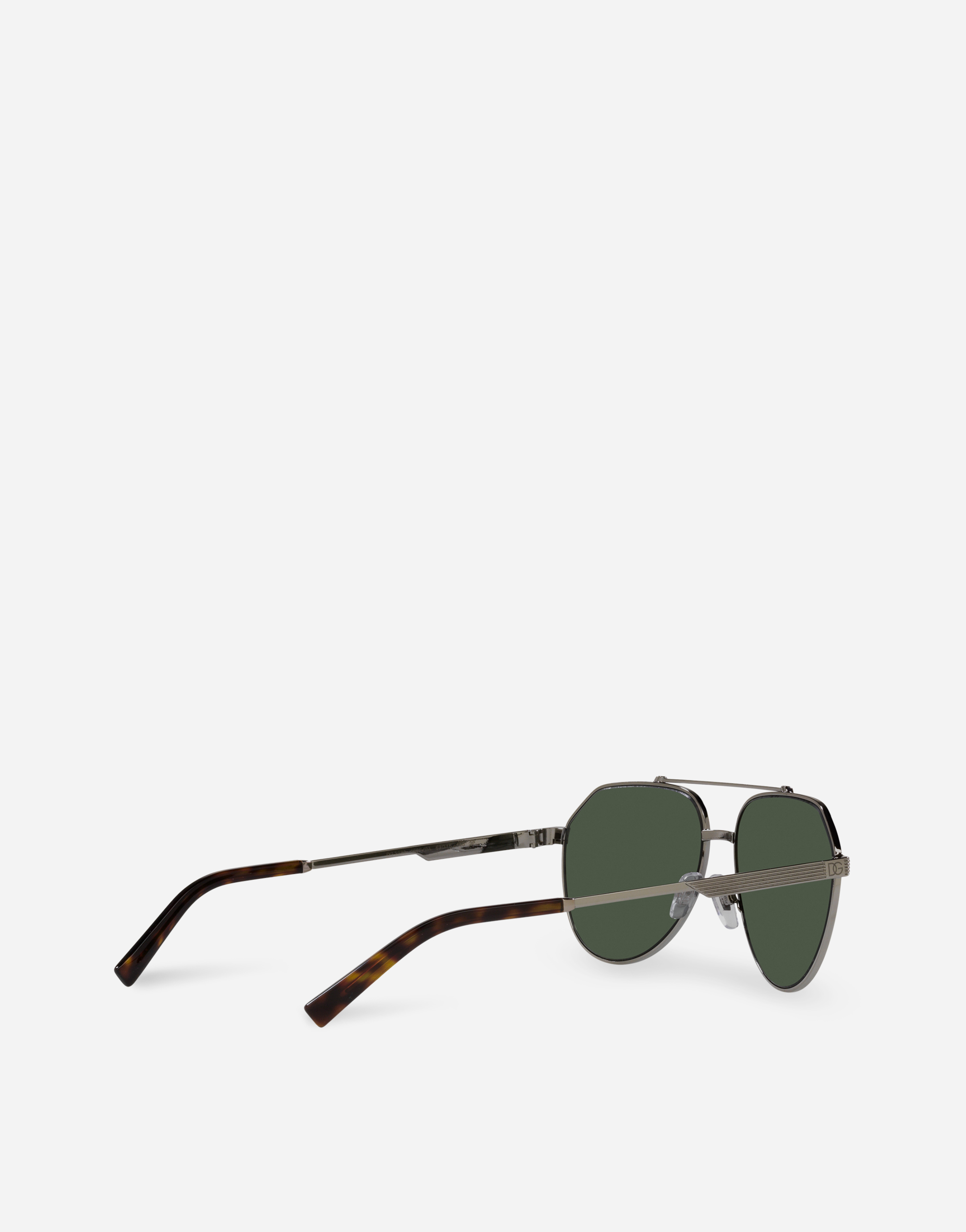 Shop Dolce & Gabbana Gros Grain Sunglasses In Bronze