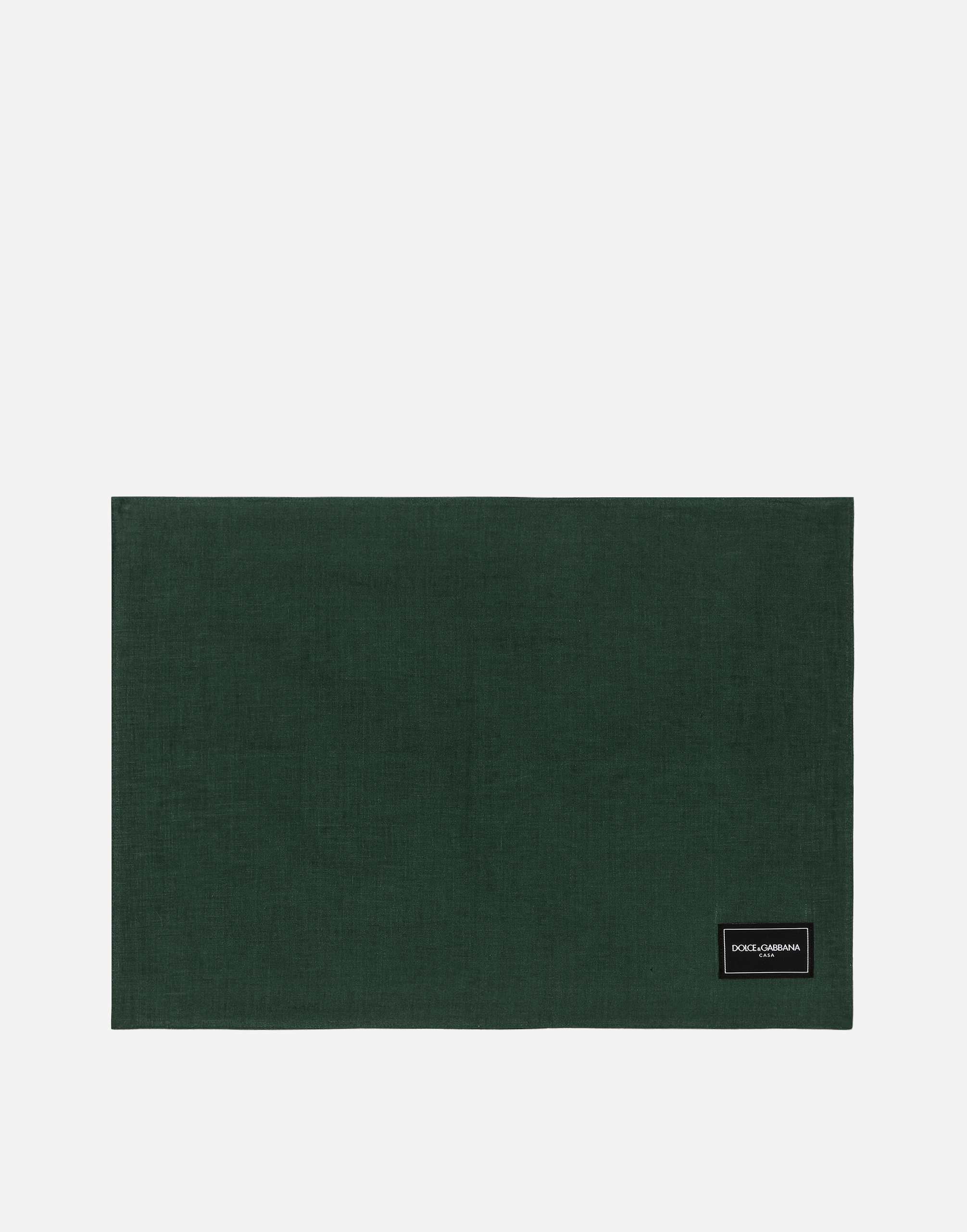 Dolce & Gabbana Set Linen Placemat And Napkin In Multicolor