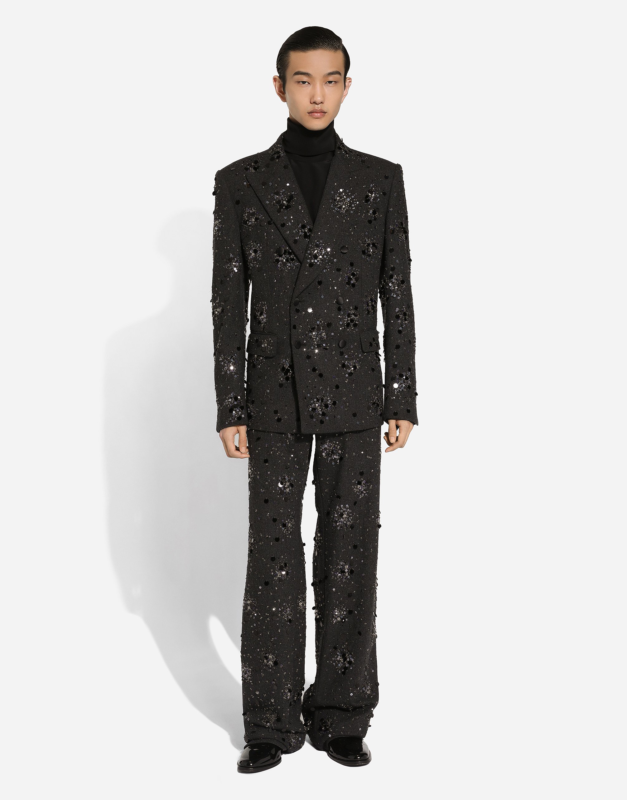Classic embroidered pants